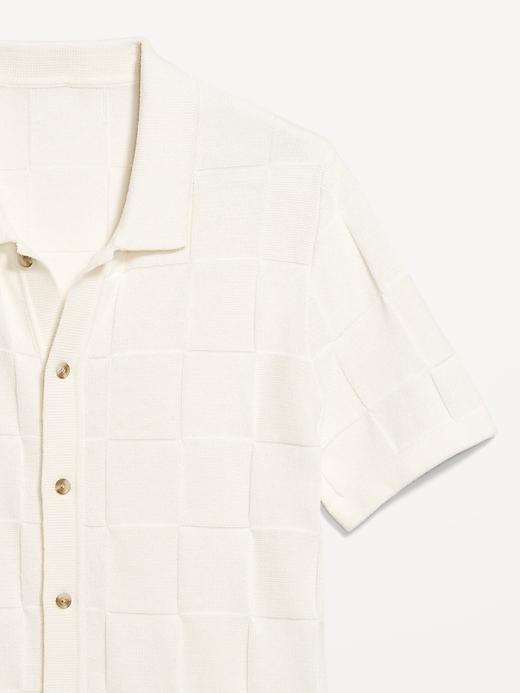 Textured Button-Down Sweater Product Image