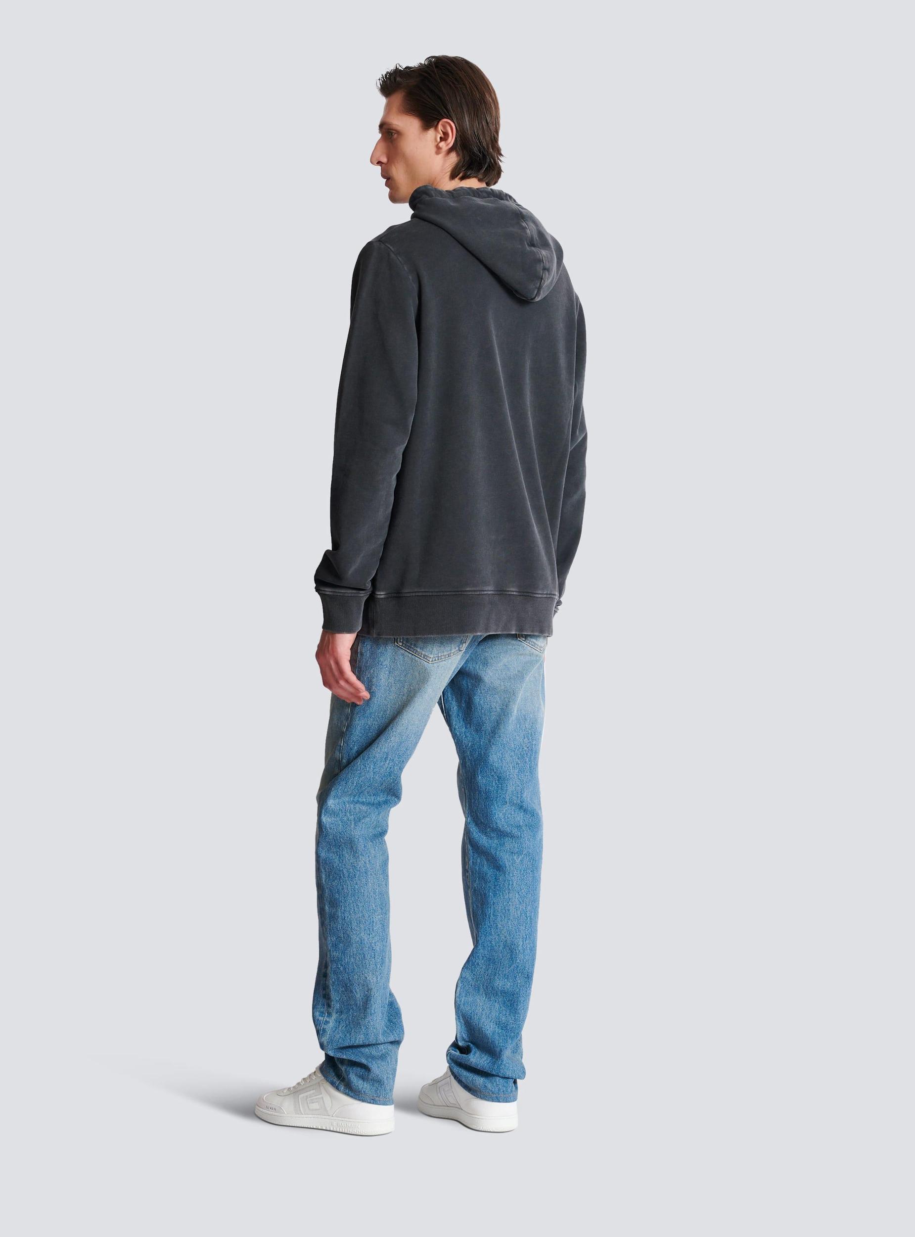 Vintage Balmain embroidered hoodie Product Image