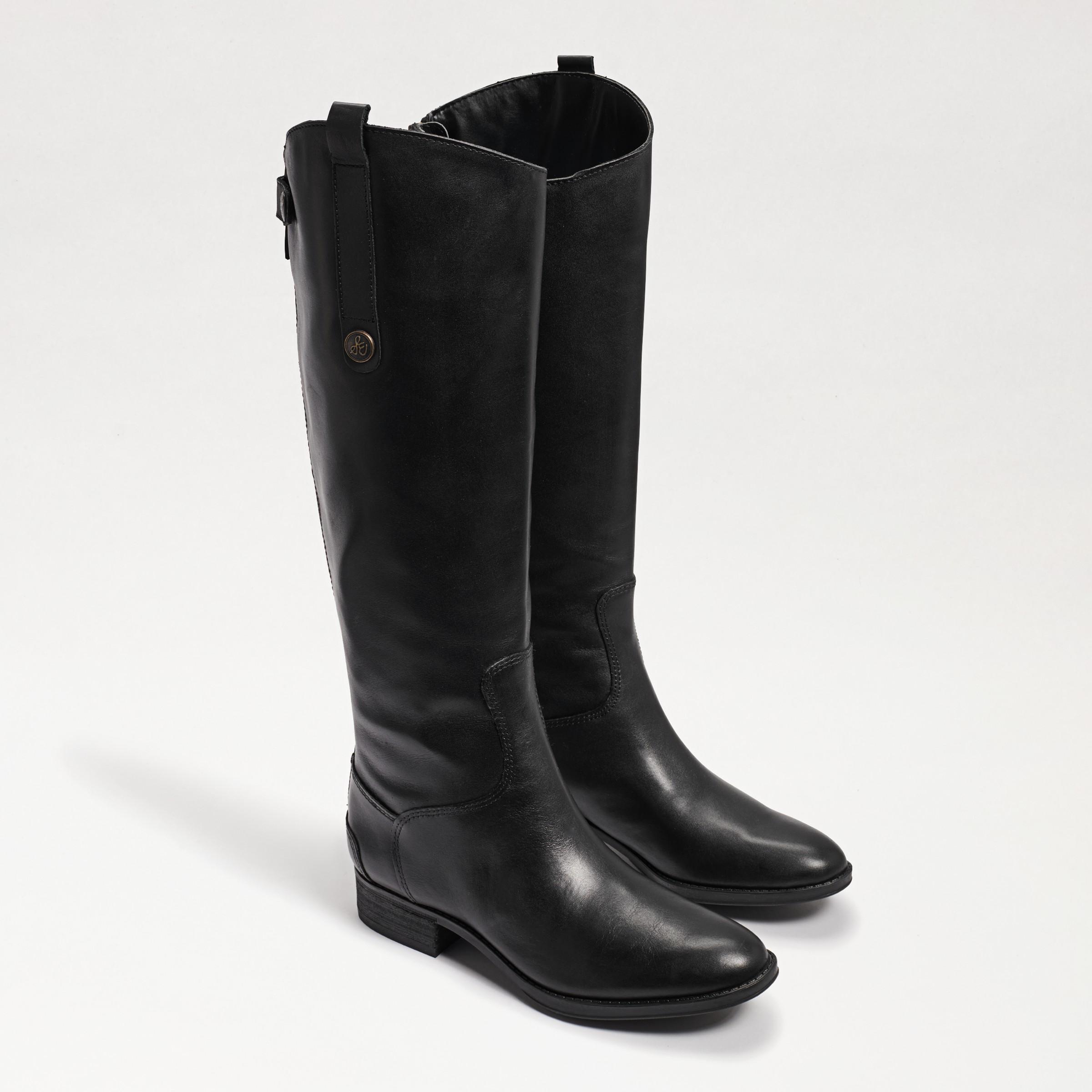 Sam Edelman Womens Penny Round Toe Leather Low-Heel Riding Boots Product Image