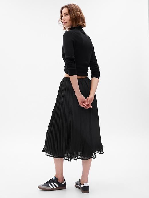 Pleated Midi Skirt Product Image