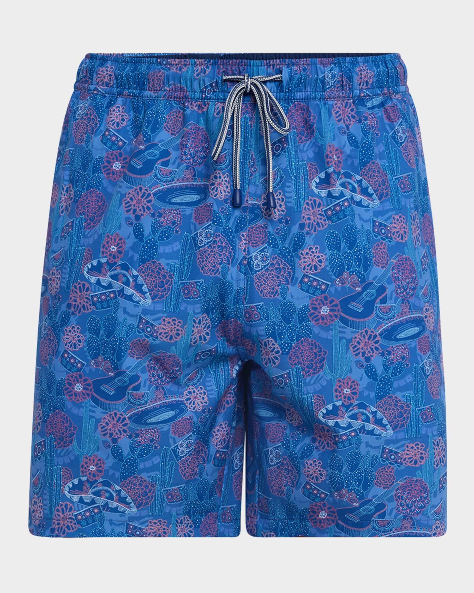 Mens Day of the Dead Swim Trunks Product Image