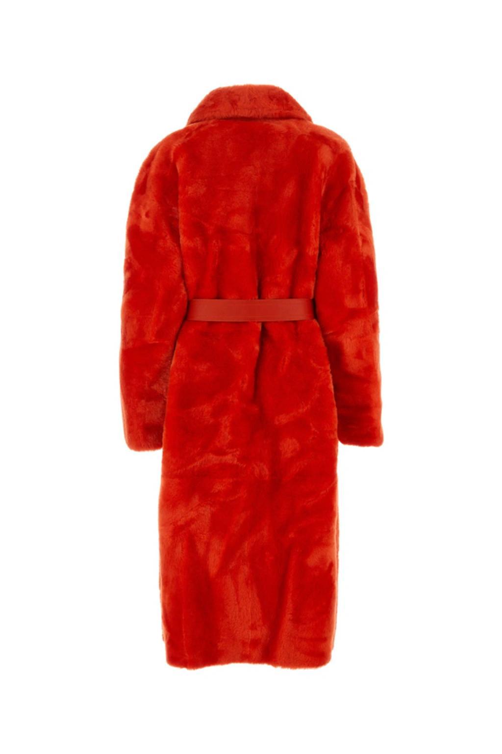JIL SANDER Belted Mid In Burgundy Product Image