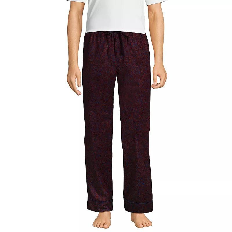 Men's Lands' End Essential Pajama Pants, Size: Medium, Gray Mist Sails Product Image