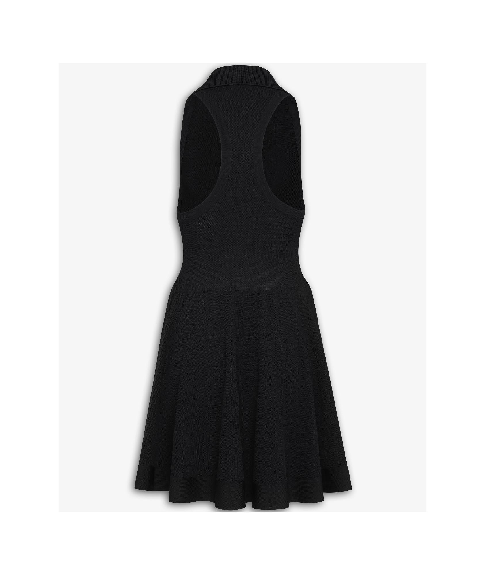 ALAÏA Sleeveless Polo Dress In Black Product Image
