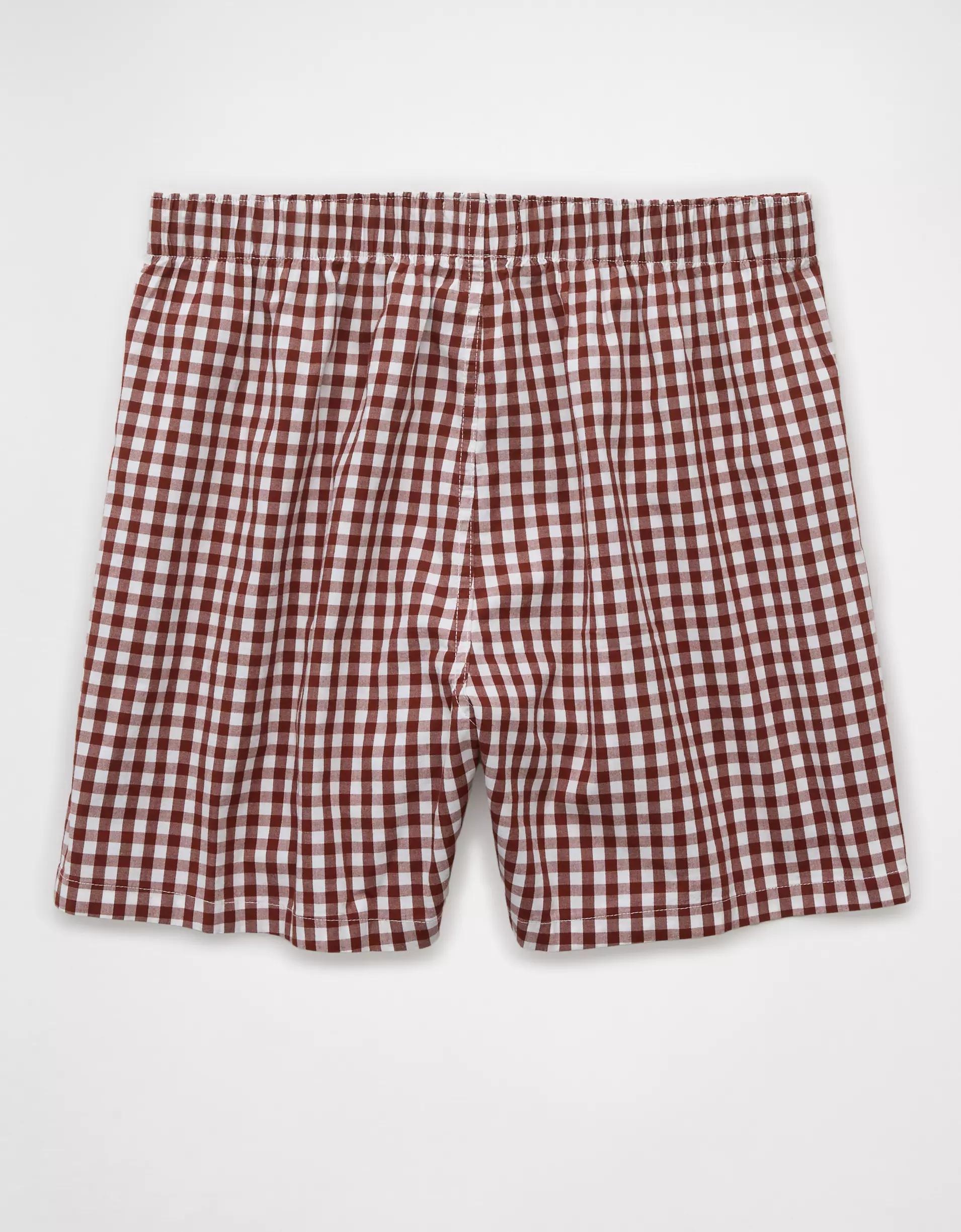 AEO Men's Plaid Stretch Boxer Short Product Image