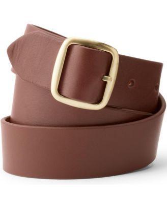 Women's Lands' End Reversible Belt, Size: Large, Brown Red Product Image