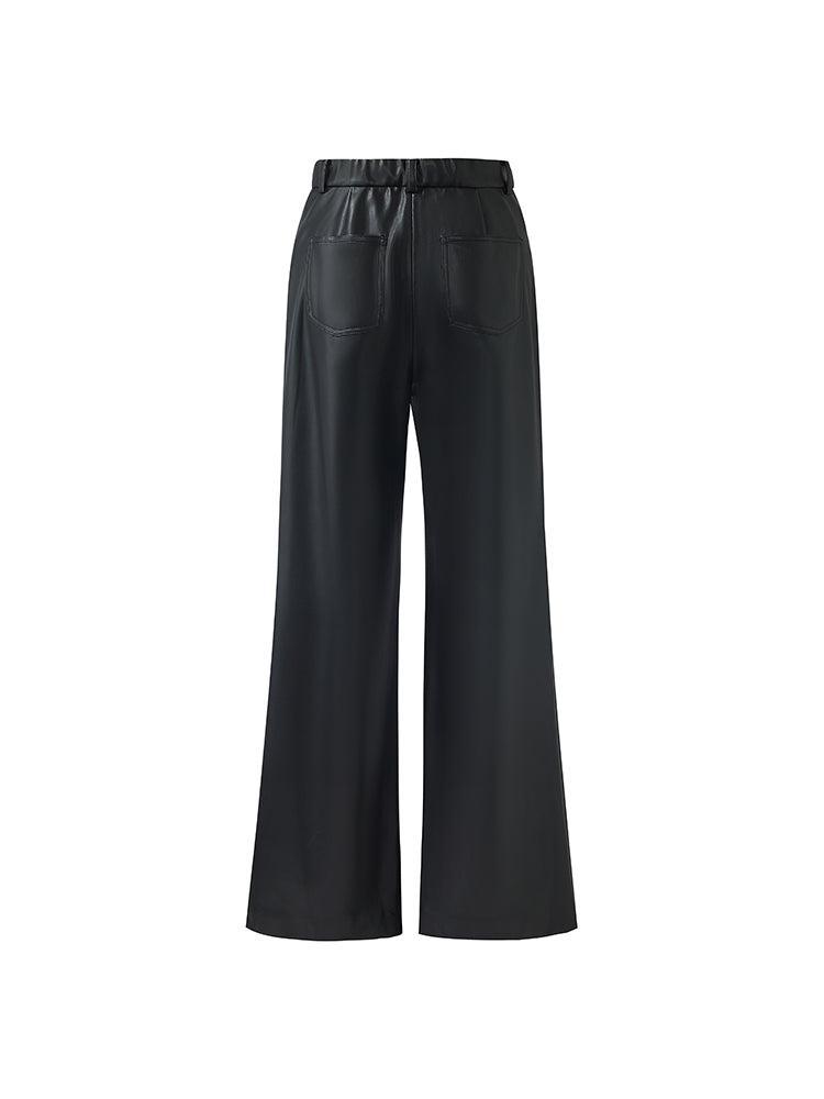 PU Leather Full Length Women Pants Product Image