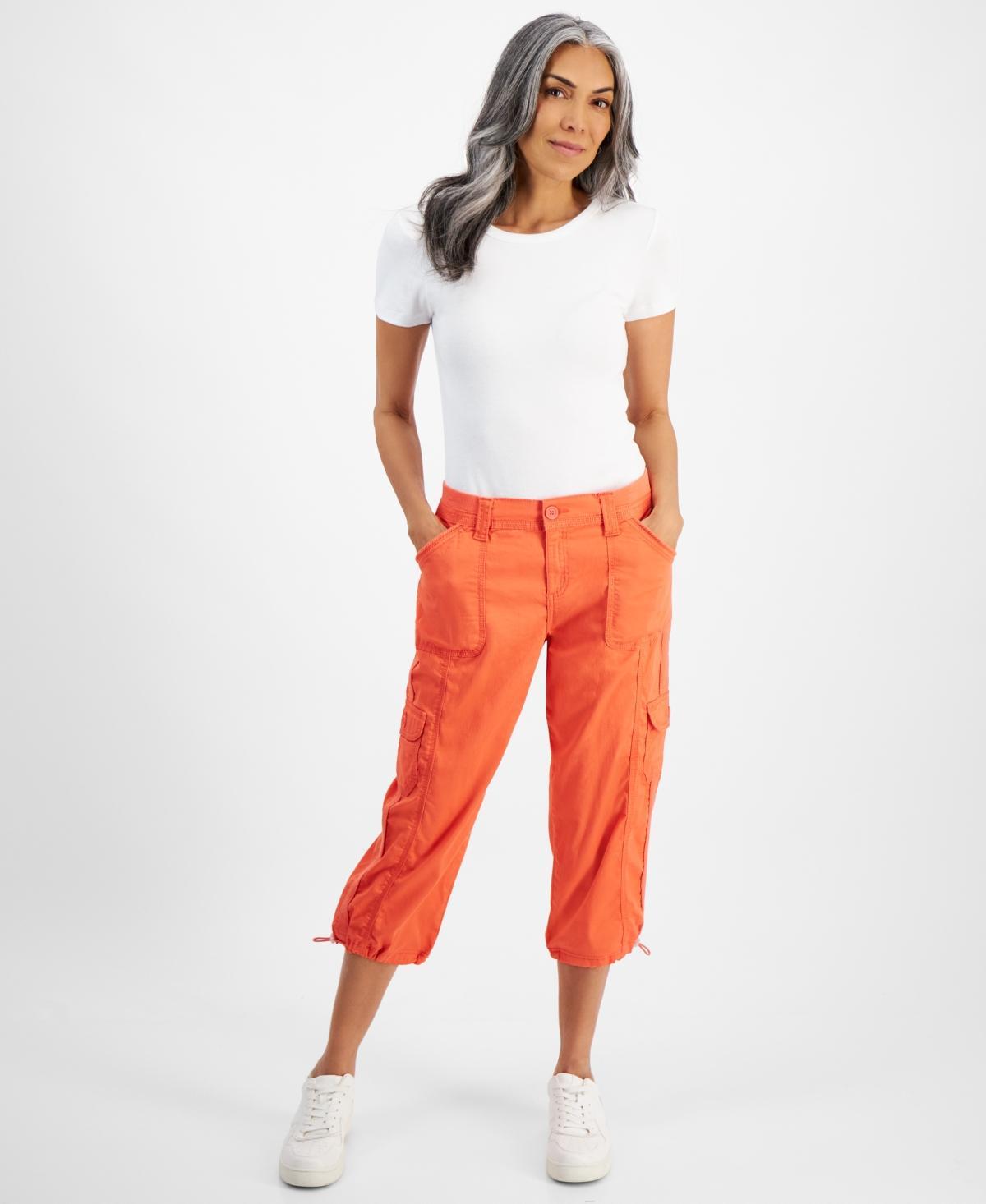 Style & Co Womens Cargo Capri Pants, Created for Macys Product Image