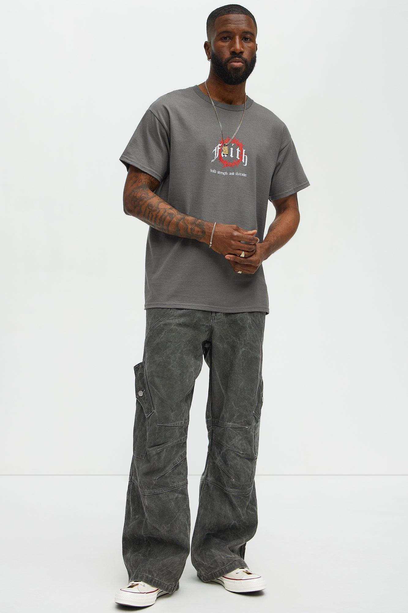 Faith In The Journey Short Sleeve Tee - Charcoal Male Product Image