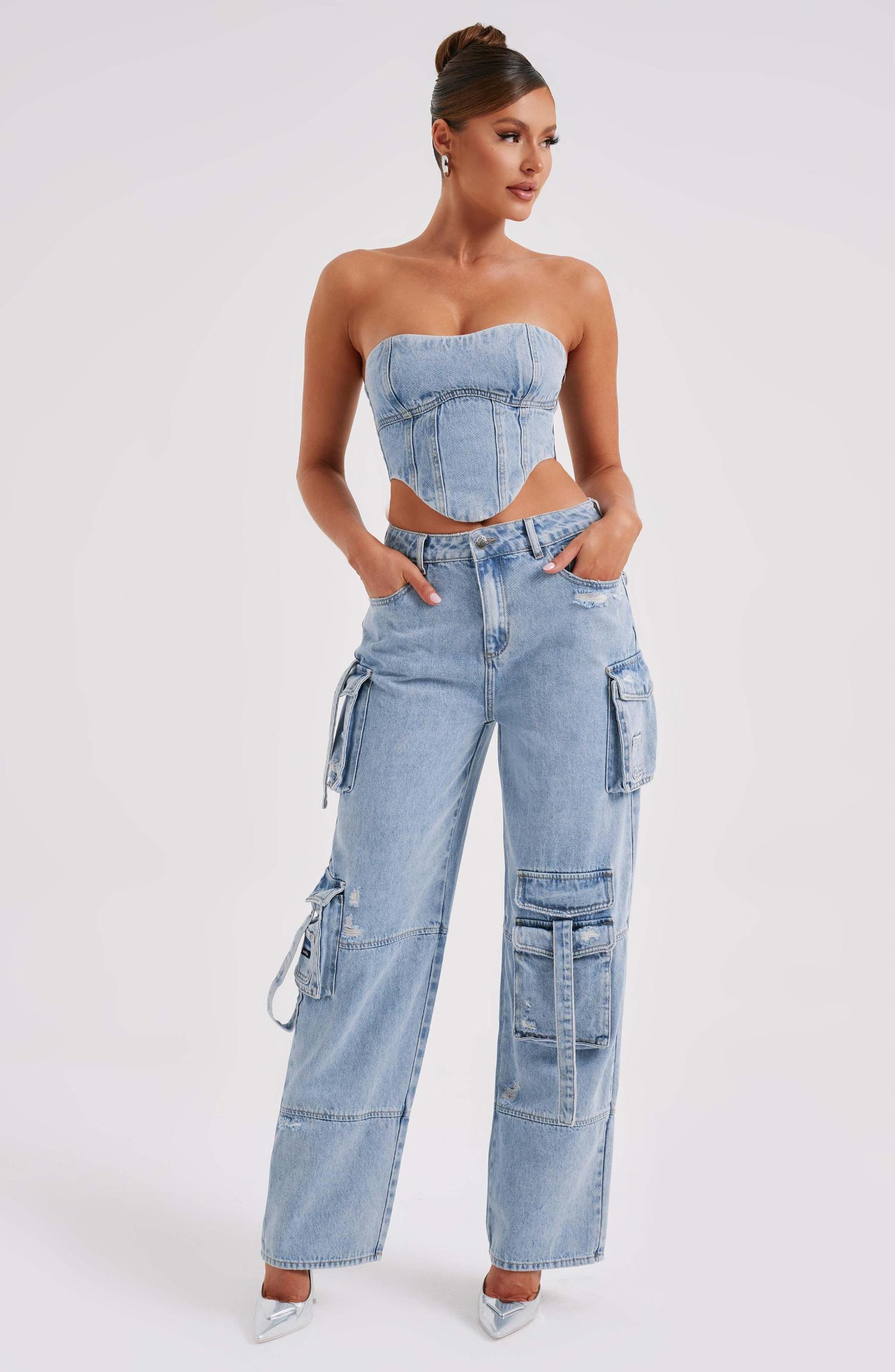 Brooklyn Cargo Pant - Blue Product Image