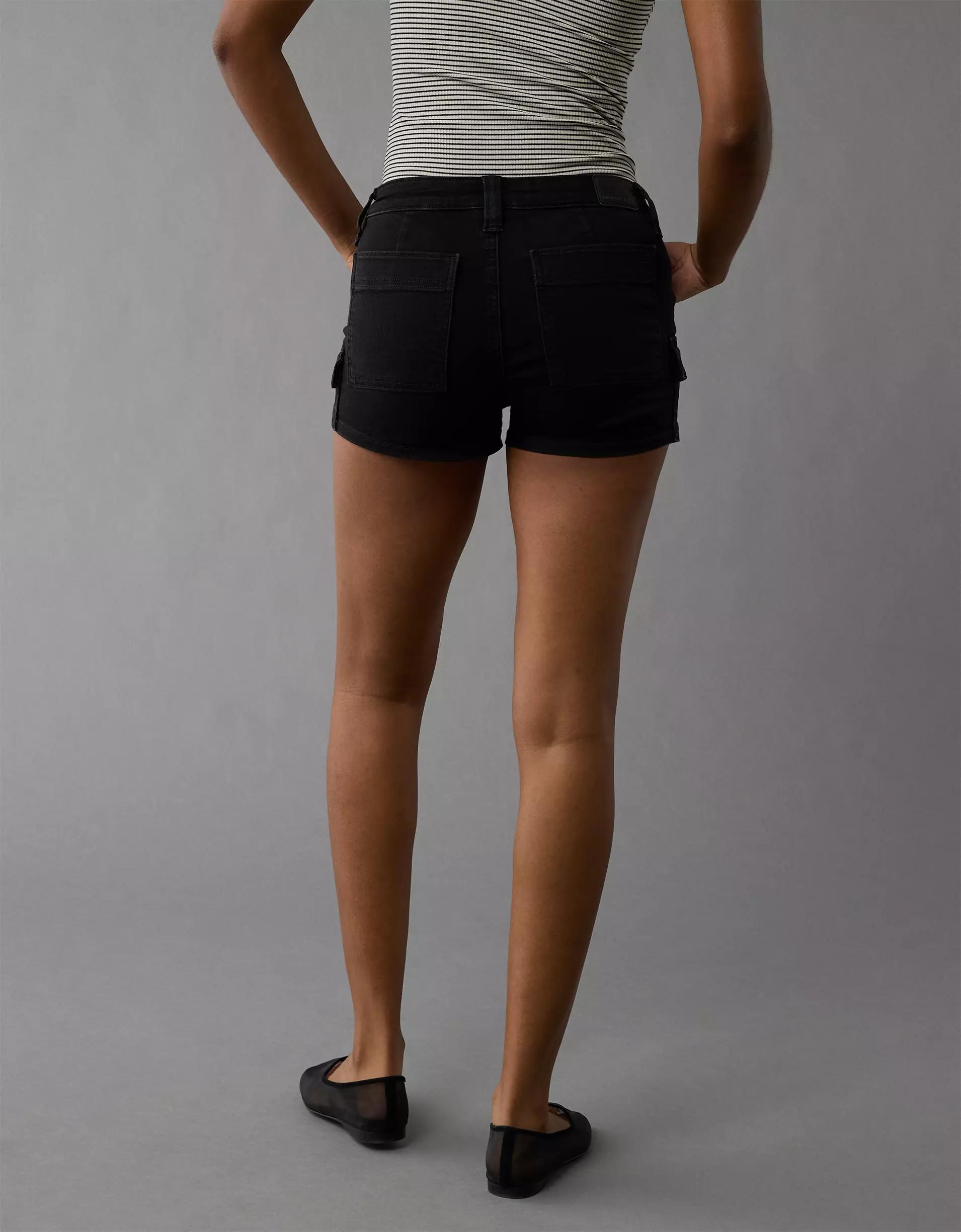 AE Next Level High-Waisted Denim Short Short Product Image