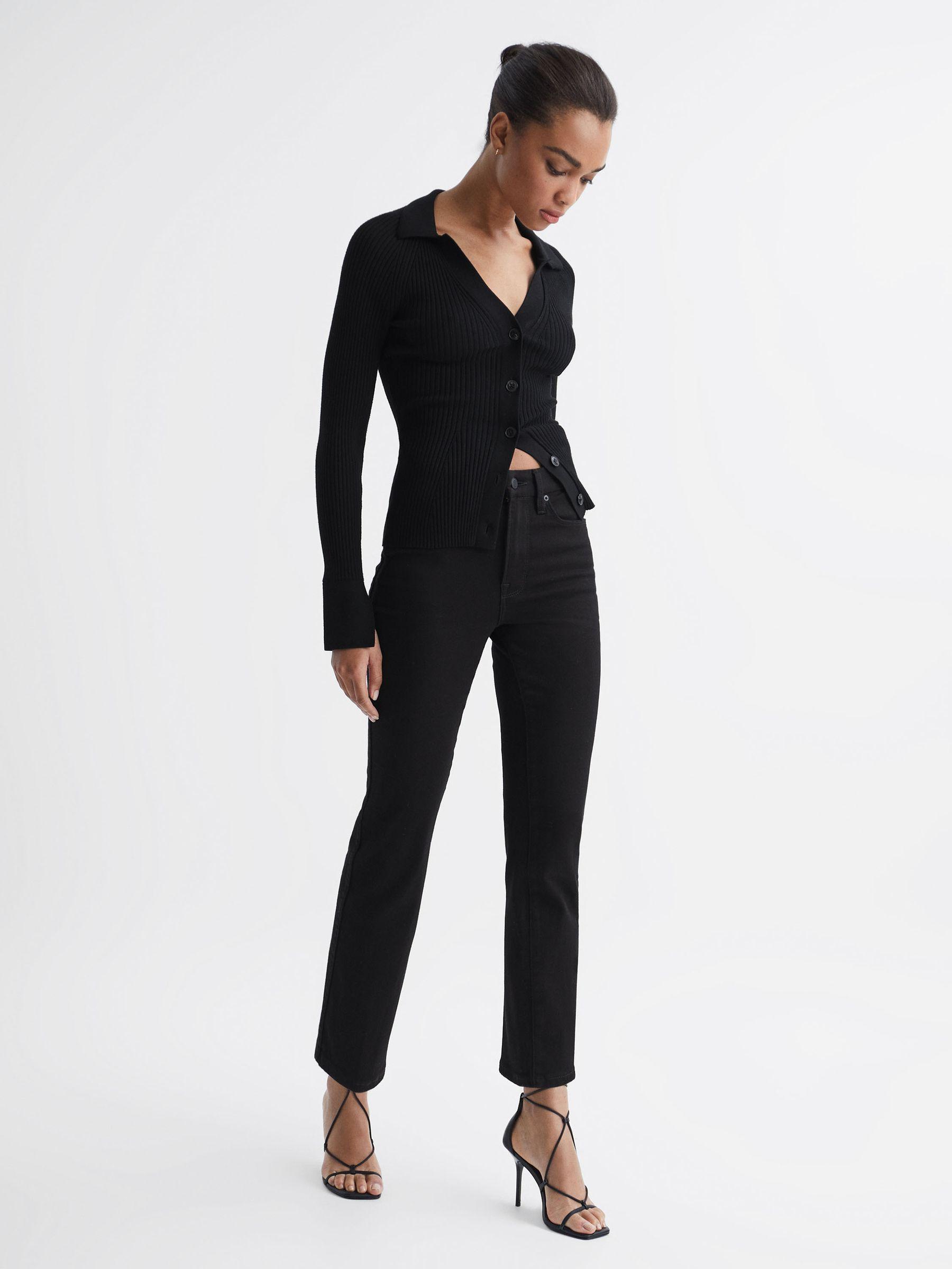 Good American Straight Jeans in Black Product Image