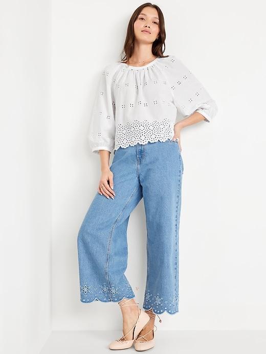 Perforated Cropped Top Product Image