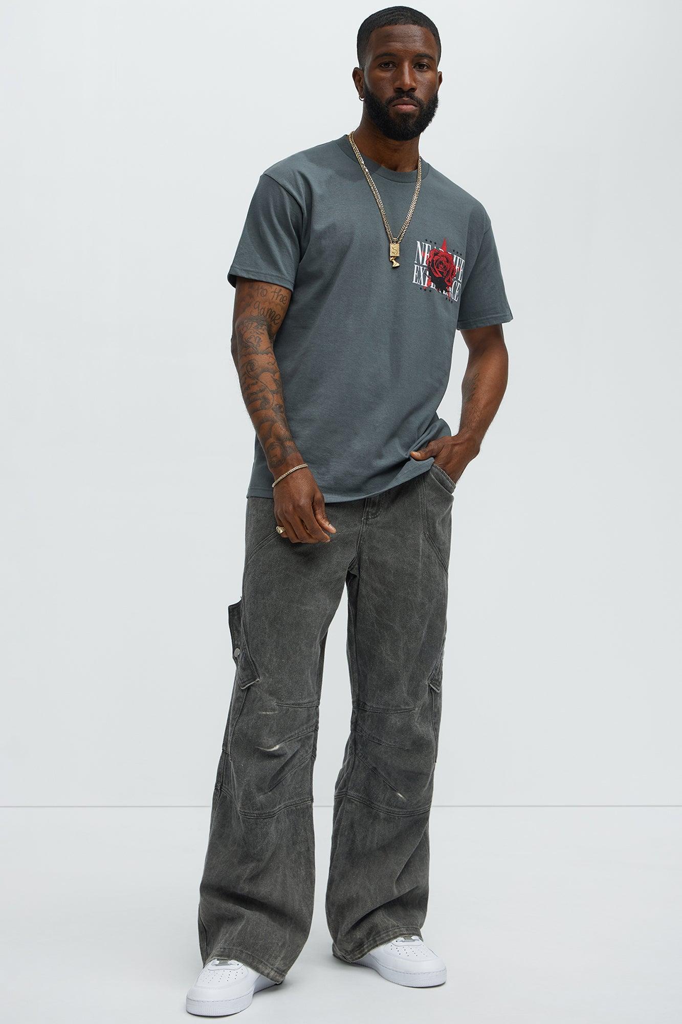 Clinging To Power Short Sleeve Tee - Grey Product Image