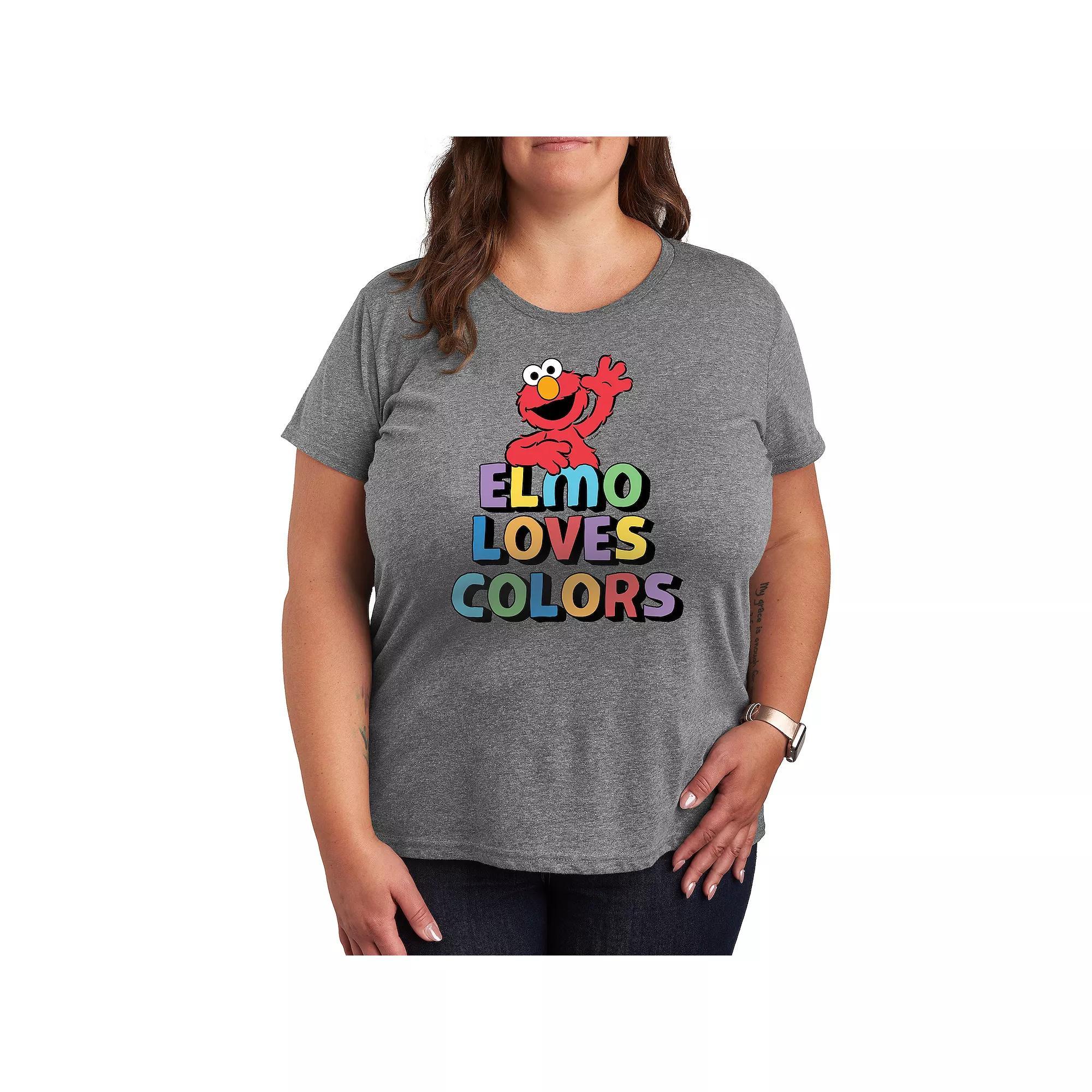 Disneys Mickey Mouse Plus Mickey Heritage Graphic Tee, Womens Grey Royal Blue Product Image