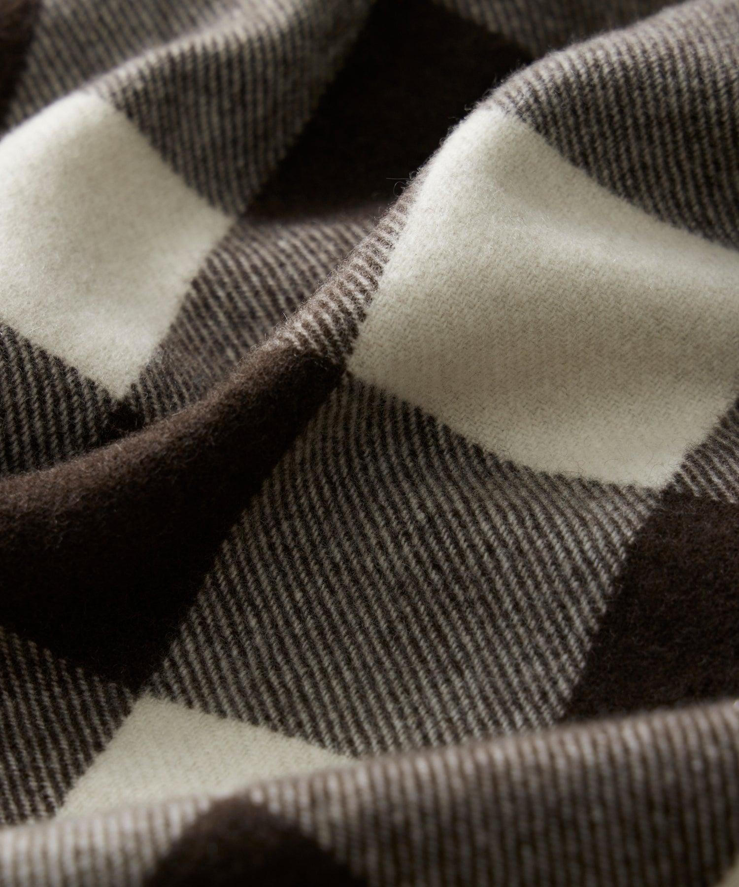 Todd Snyder X Woolrich Cashmere Shirt Jacket in Brown Plaid Product Image