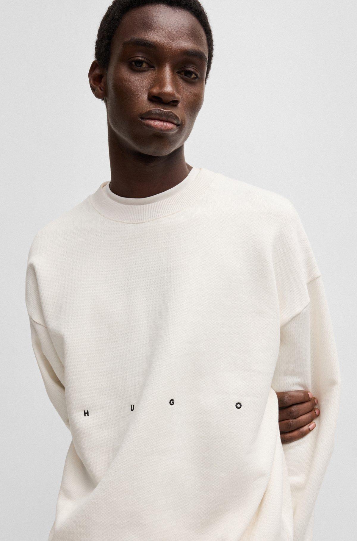 Cotton-terry sweatshirt with logo artwork Product Image