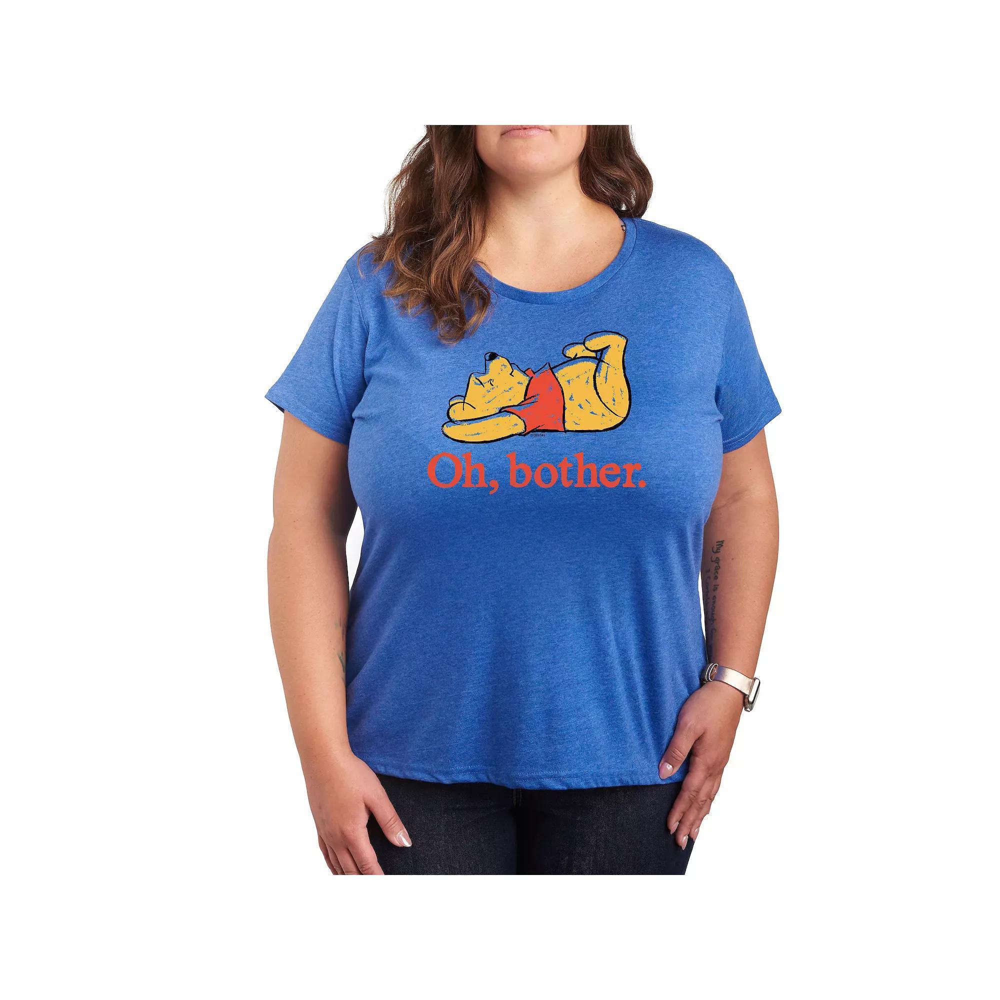 Plus Its My Birthday Graphic Tee, Womens Grey Royal Blue Product Image
