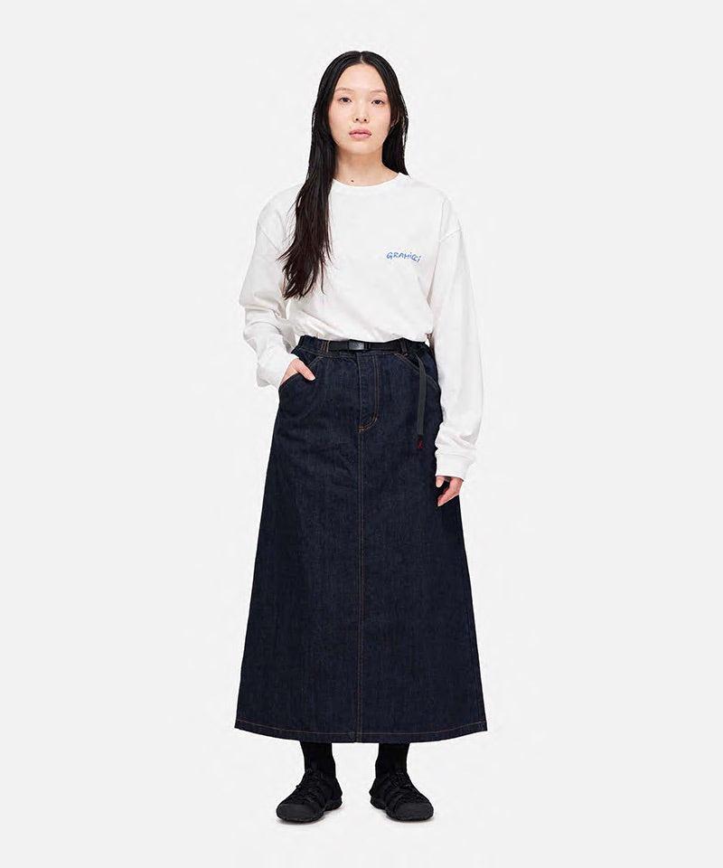 Japanese Denim Skirt Female Product Image