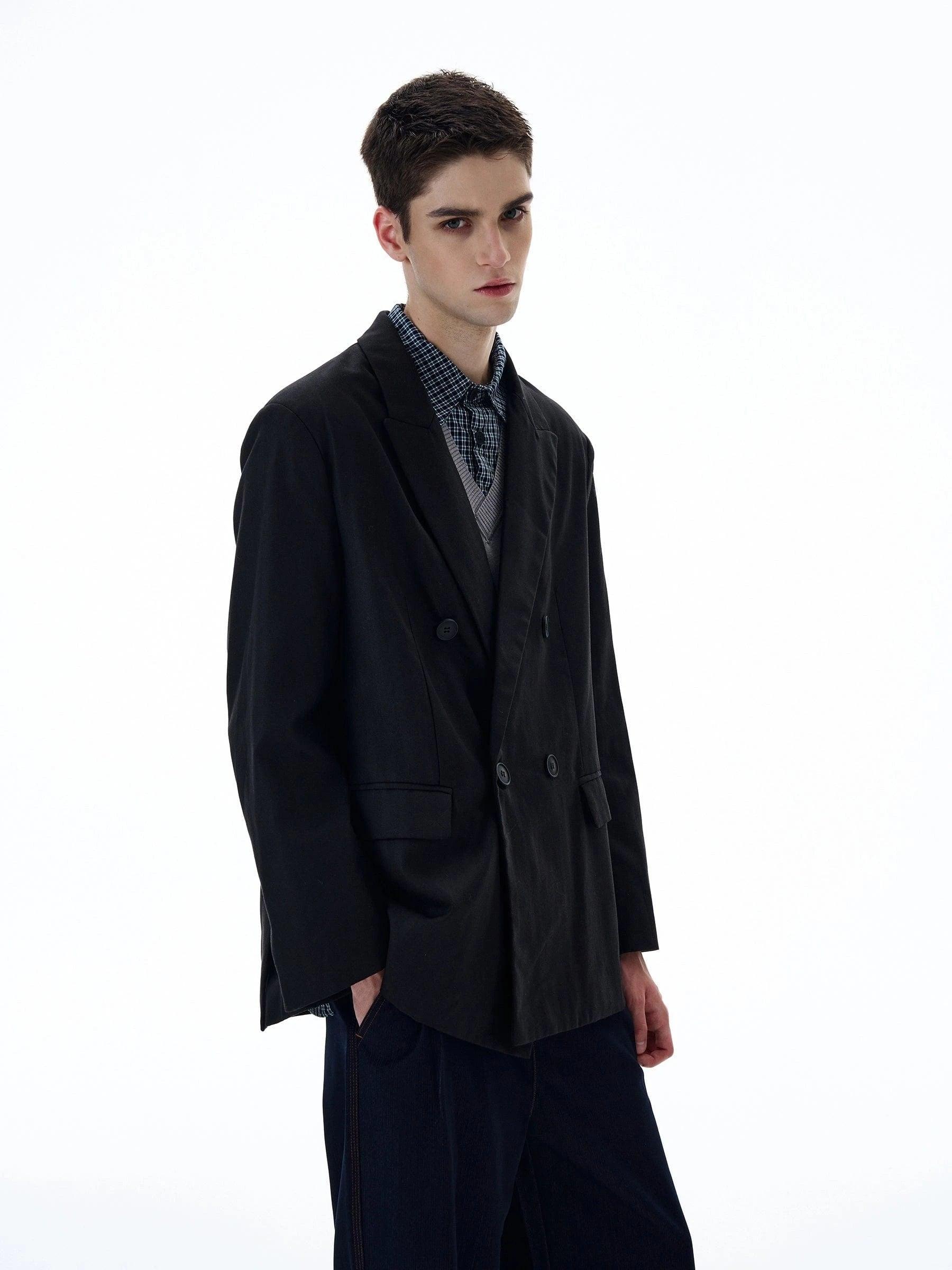 RT No. 20011 BLACK SUIT BLAZER JK Product Image