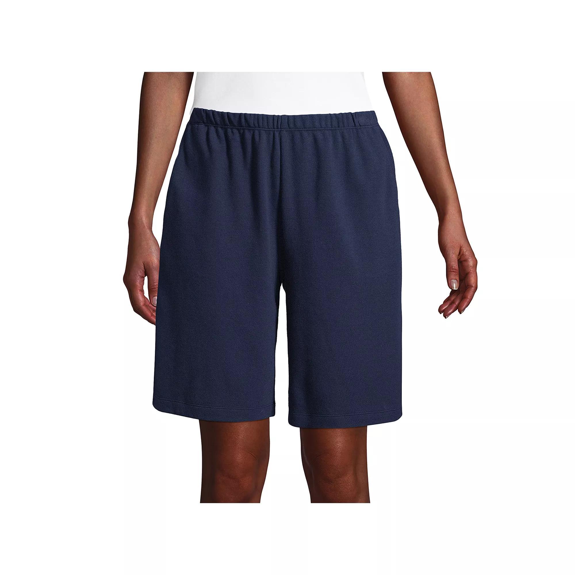 Women's Lands' End Sport Knit Pull-On Shorts, Size: XS, Black Product Image