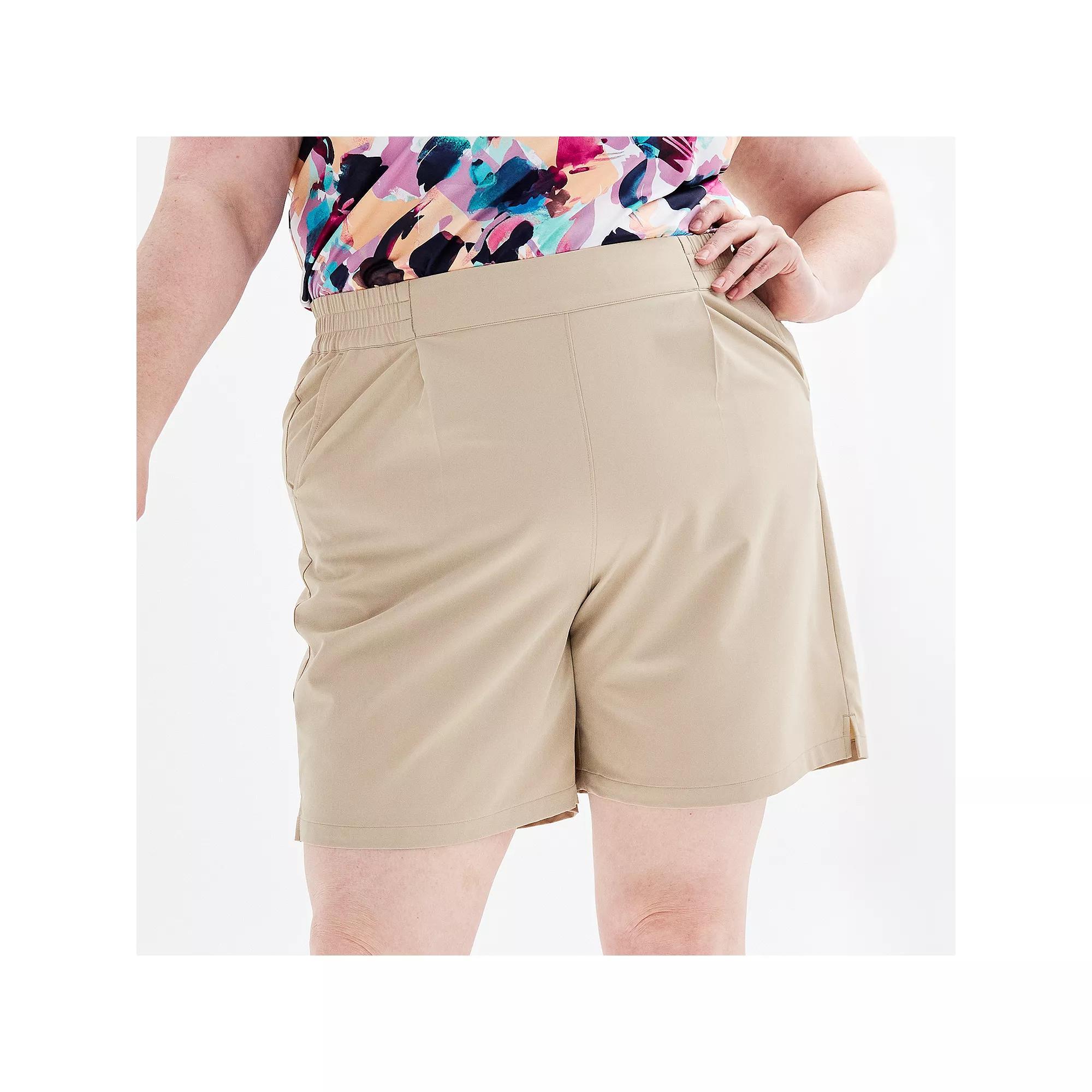Plus Size Tek Gear Pleated Golf Shorts, Womens Product Image