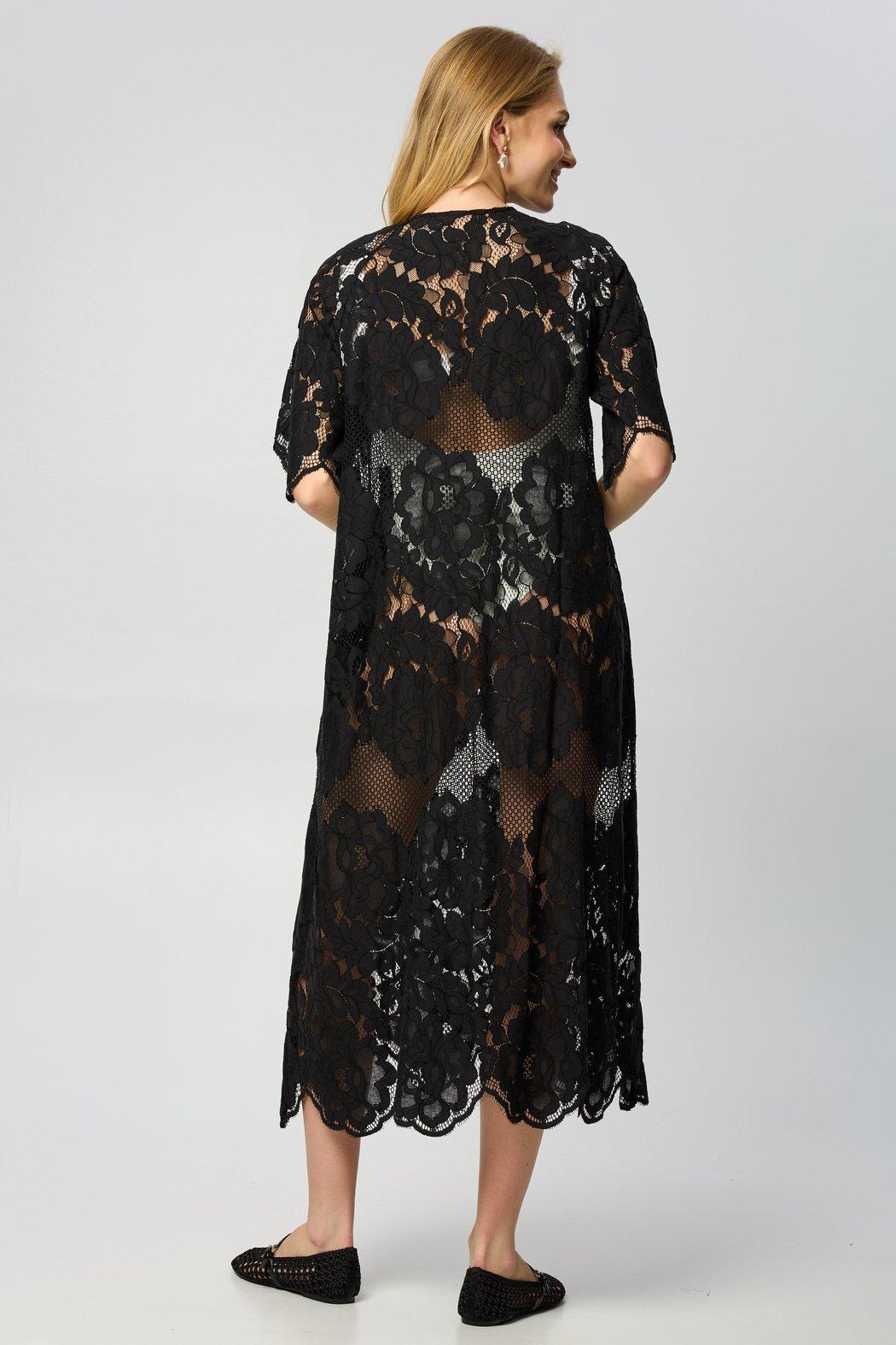 Floral Mesh Lace Kaftan Product Image