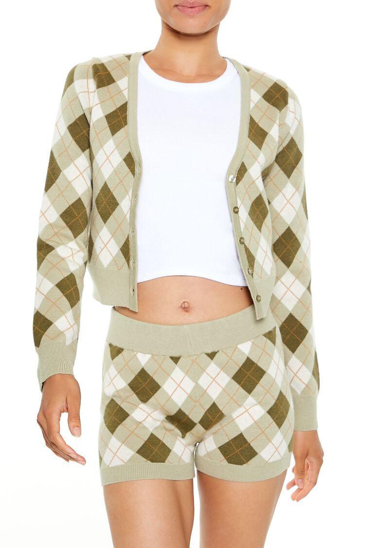 Argyle Cardigan Sweater | Forever 21 Product Image