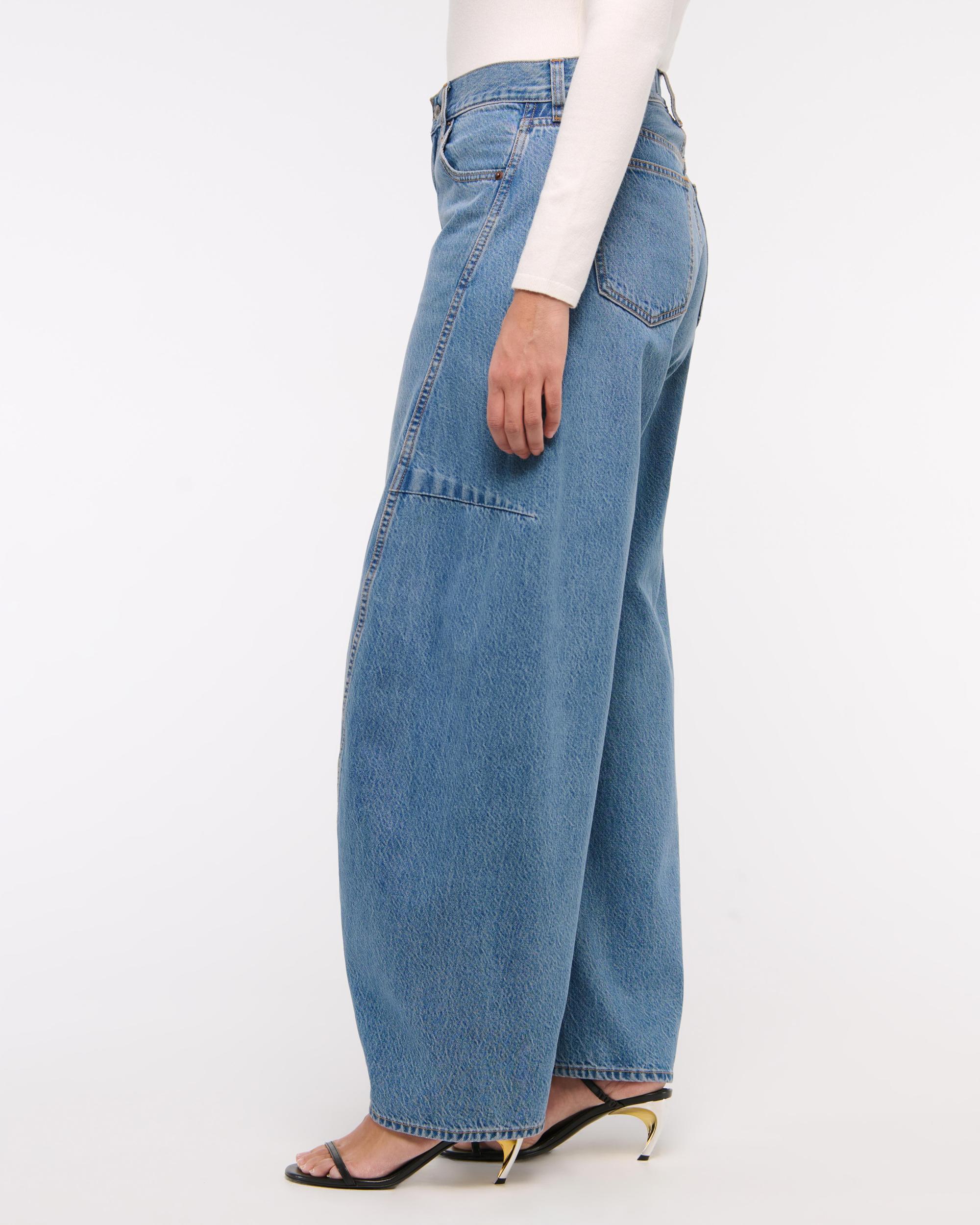 Curve Love Mid Rise Ultra Barrel Jean Product Image