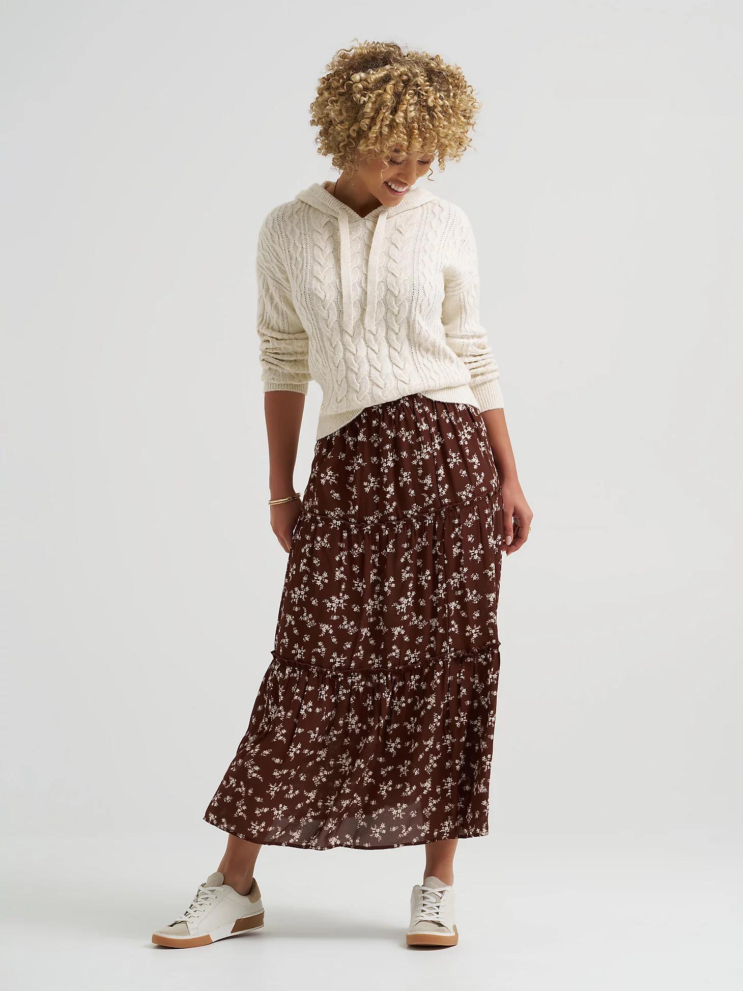 Women's Cable Knit Hooded Sweater | Women's Tops & Tees | Lee® Product Image