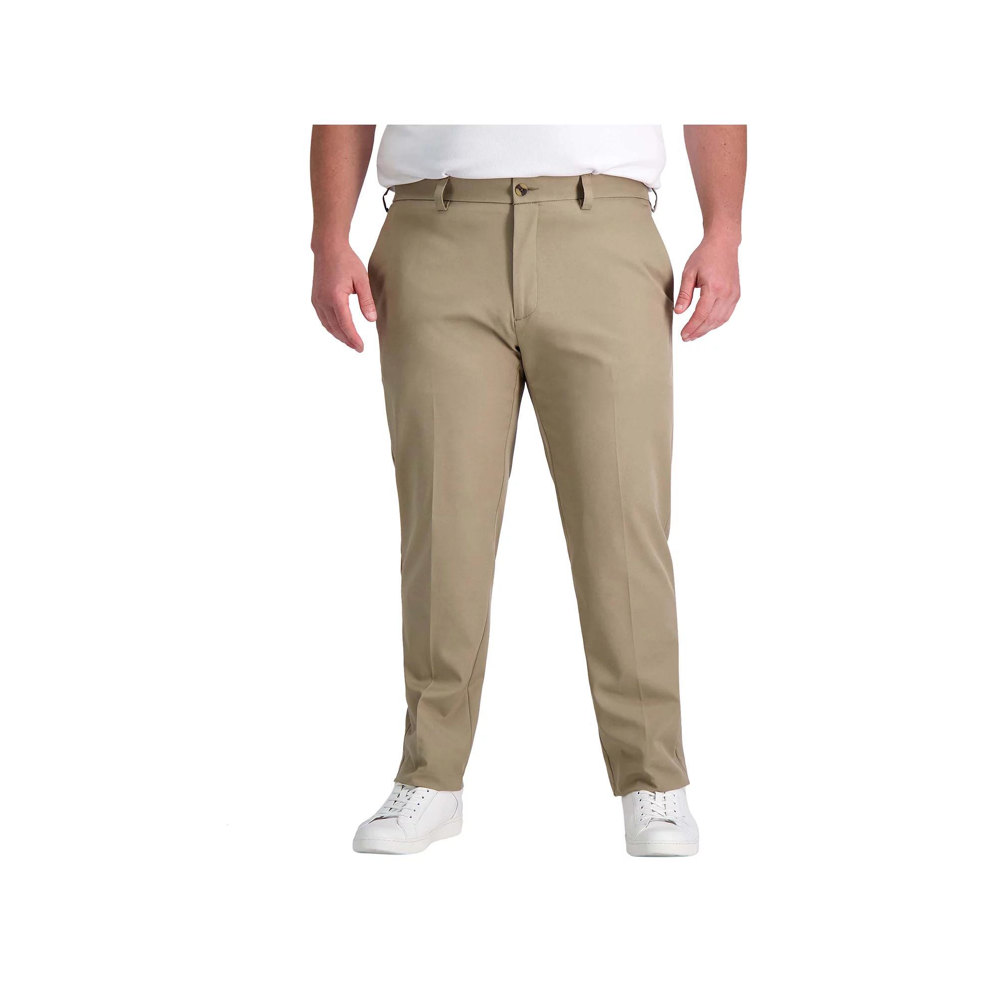 Big & Tall Haggar® Cool Right Performance Flex Pants, Men's, Size: 46X34, Med Green Product Image