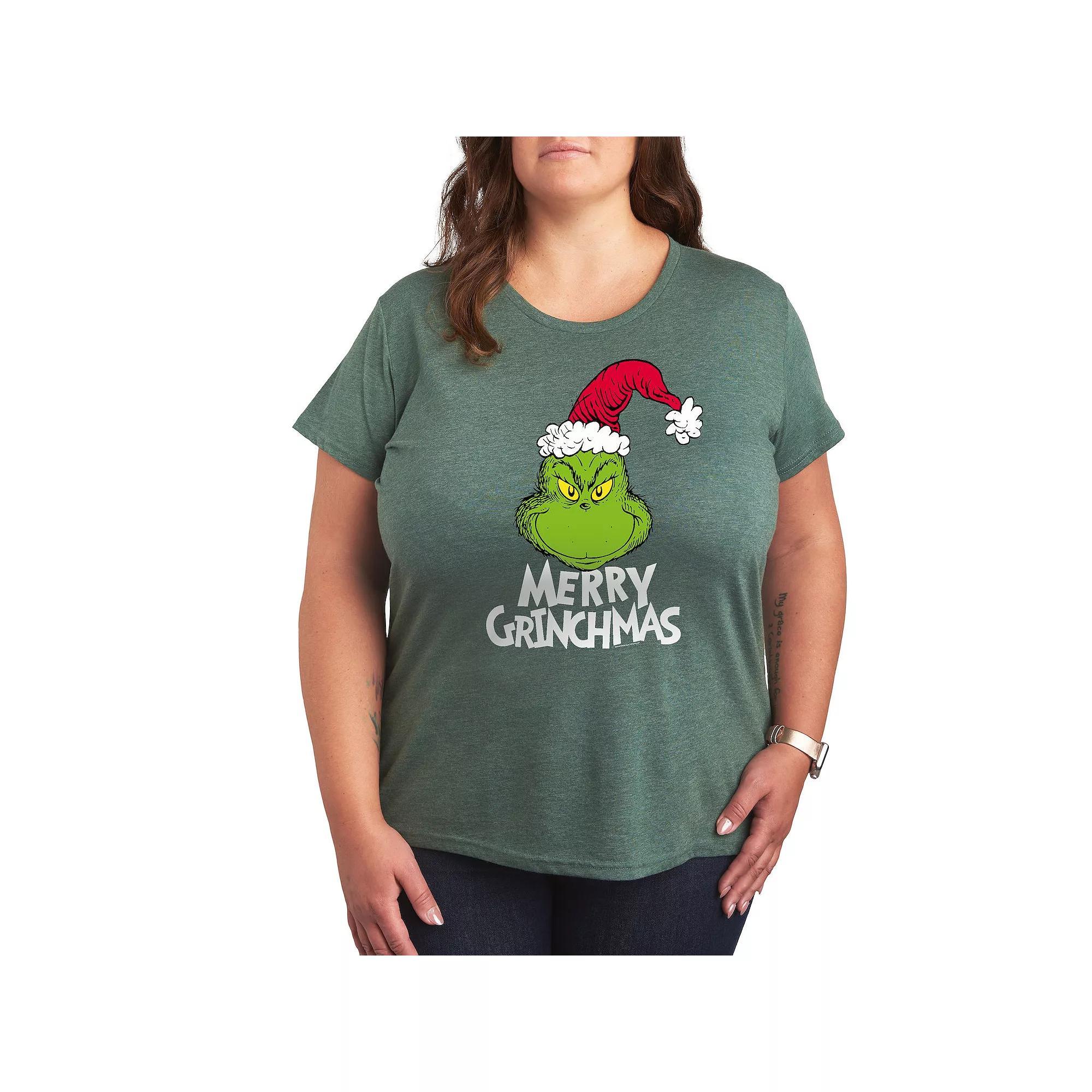 Plus Tacos And Tequila Graphic Tee, Womens Grey Green Product Image