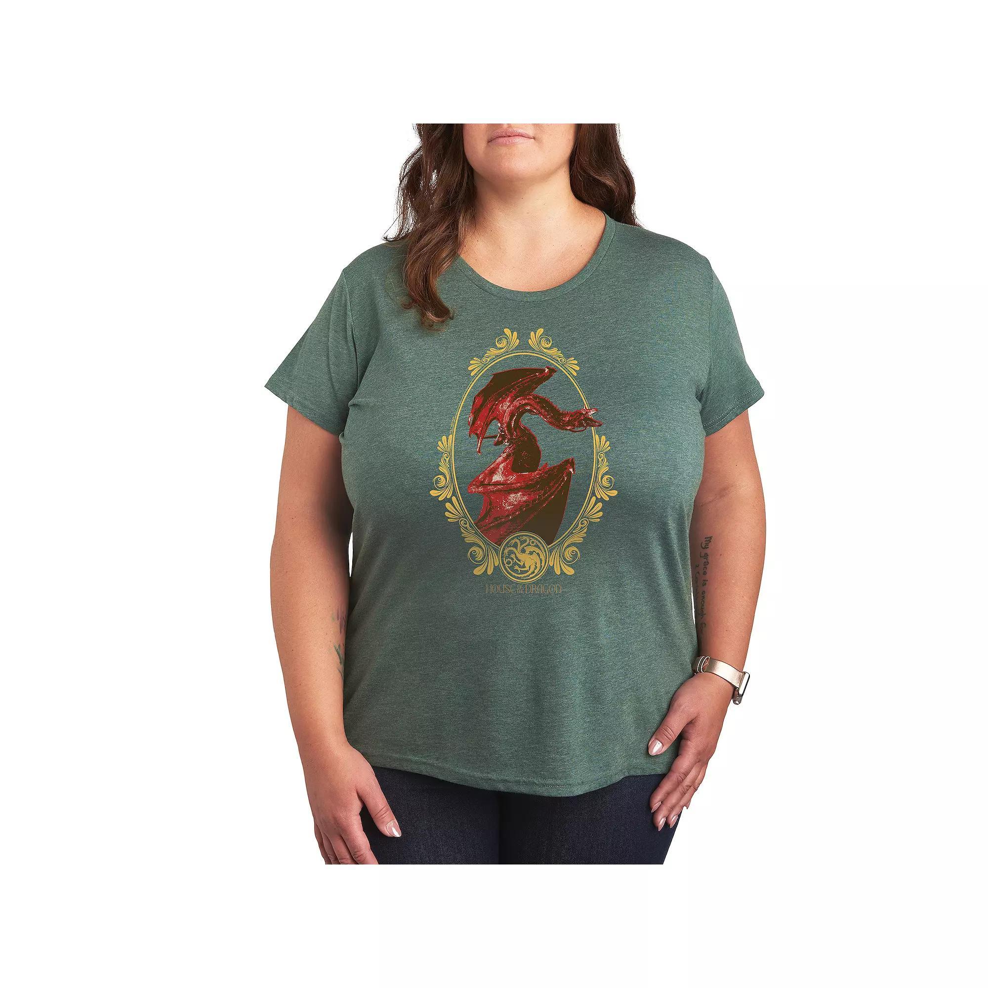 Plus Dr. Seuss Grumpy Grinch Face Graphic Tee, Women's, Size: 2XL, Green Product Image