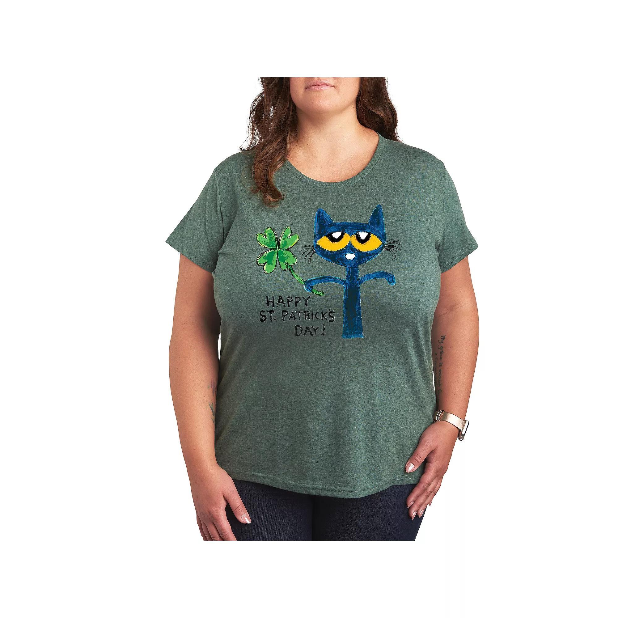 Plus Blessed Mimi Graphic Tee, Womens Grey Gray Product Image