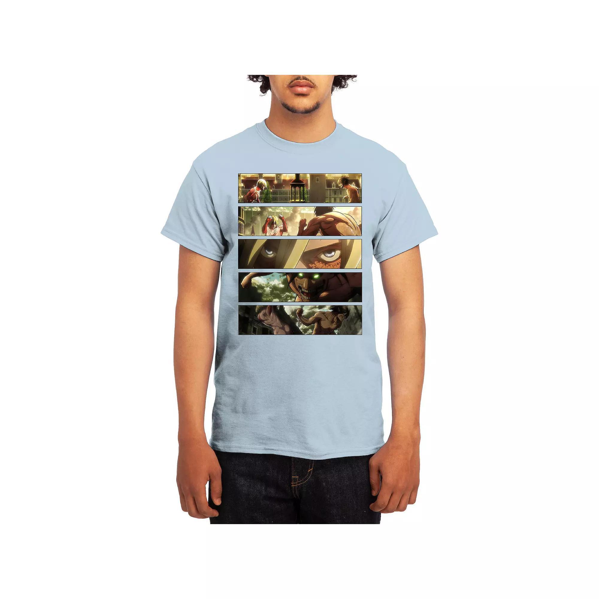 Mens Attack on Titan Battle Titans Full Color Graphic Tee Product Image