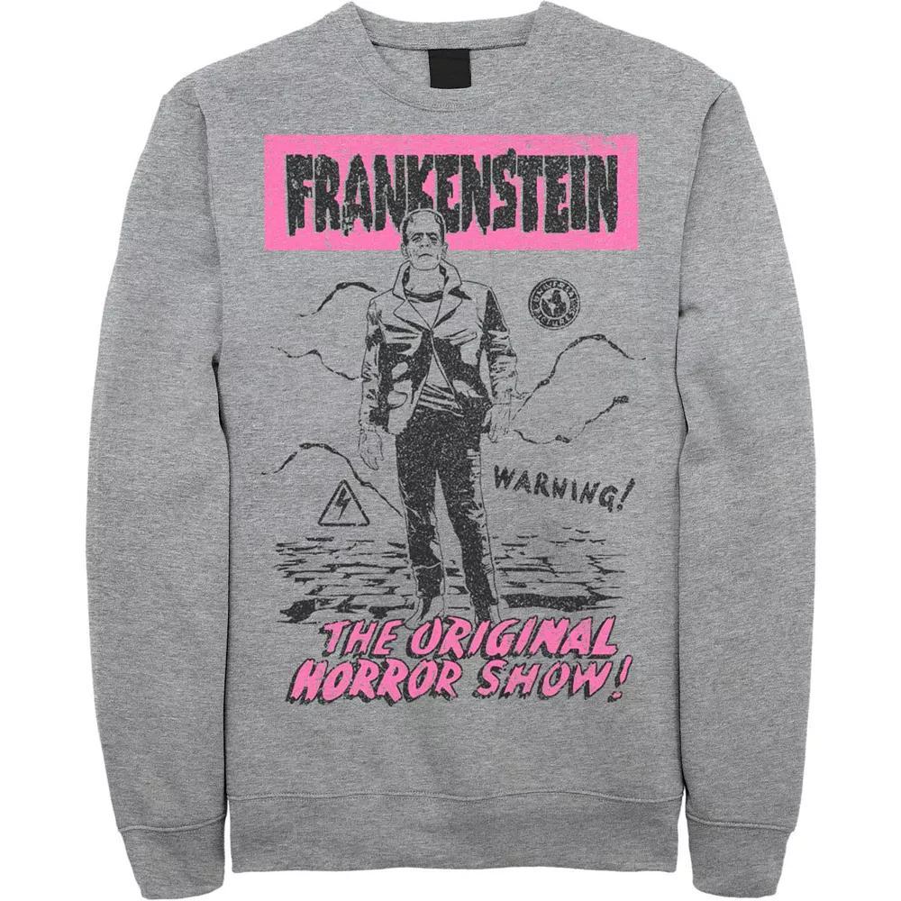 Men's Universal Monsters Old Franky Poster Sweatshirt, Size: 3XL, Athletic Grey Product Image