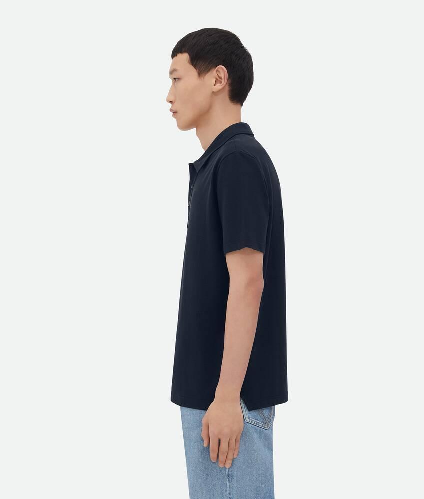 Men's Light Cotton Piquet Polo in Dark night Product Image