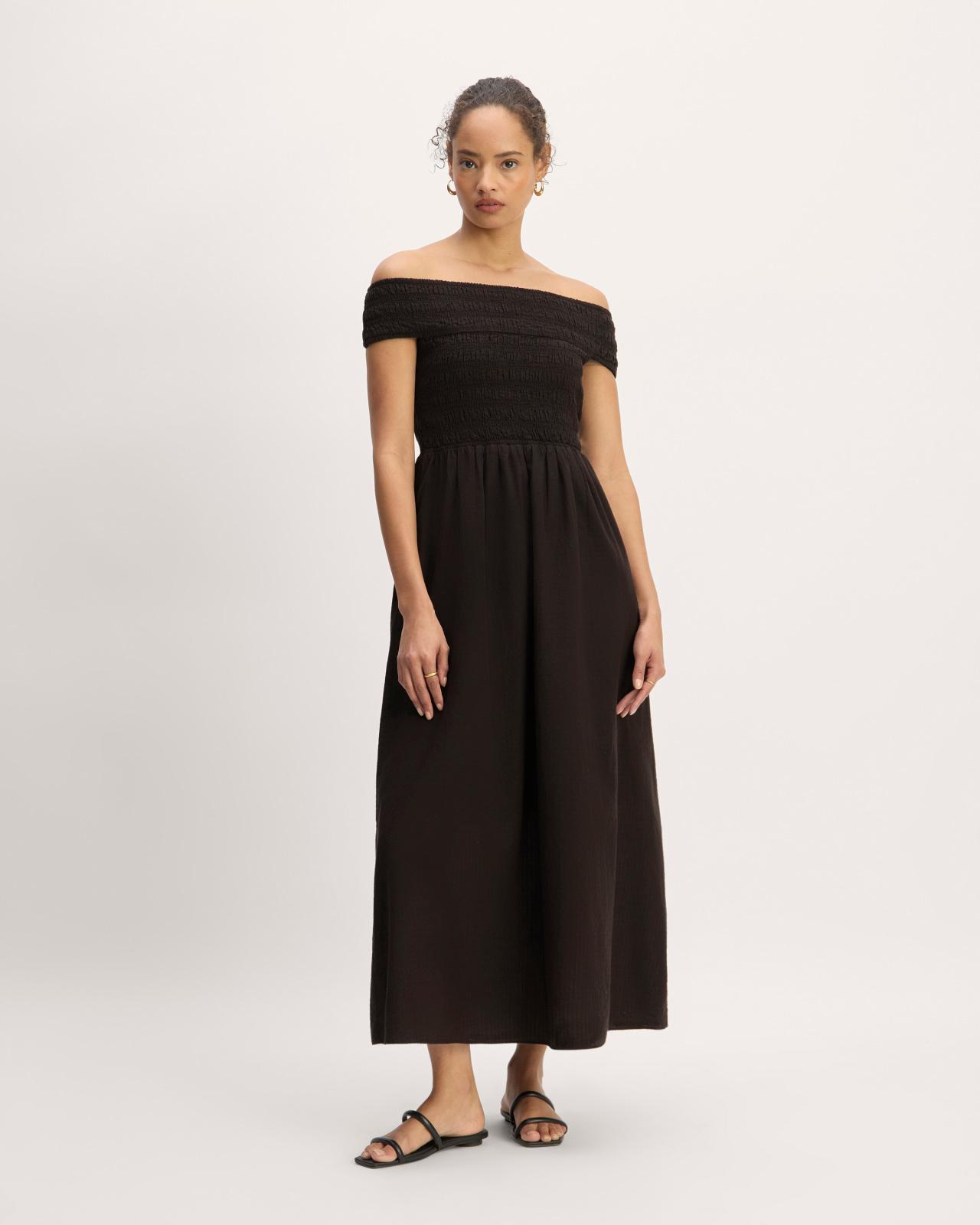 The Gauze Off-the-Shoulder Dress Product Image