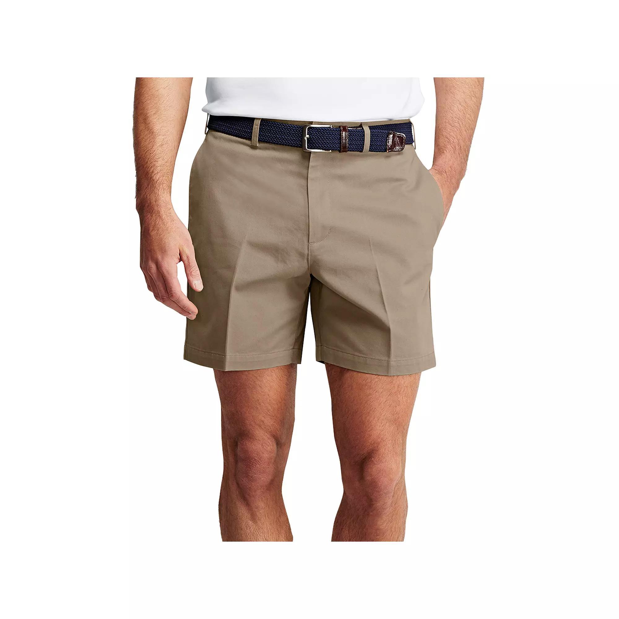 Men's Lands' End Classic-Fit 6-inch No-Iron Chino Shorts, Size: 36, Light Grey Product Image