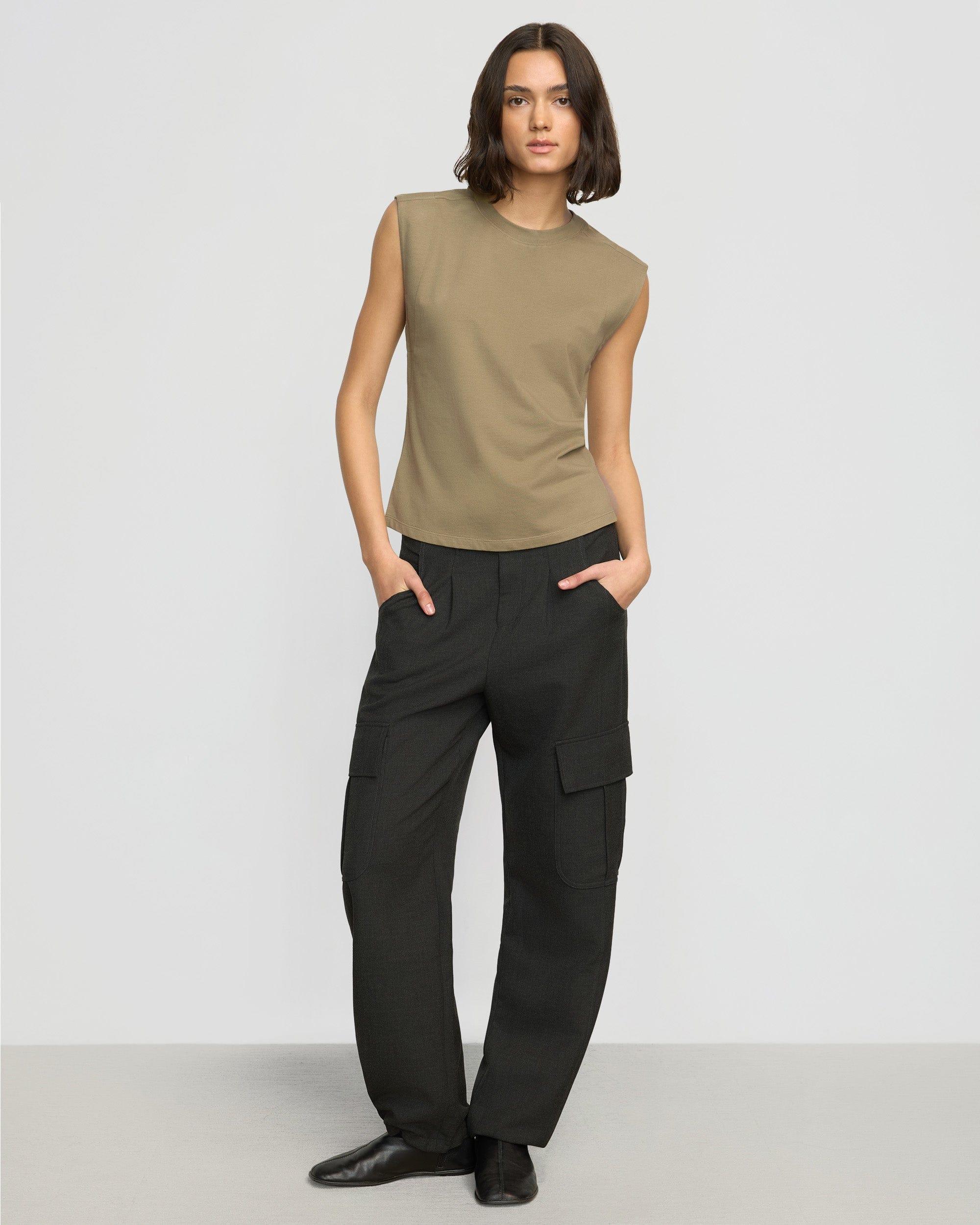 Nana Organic Cotton Structured-Shoulder Tee Product Image