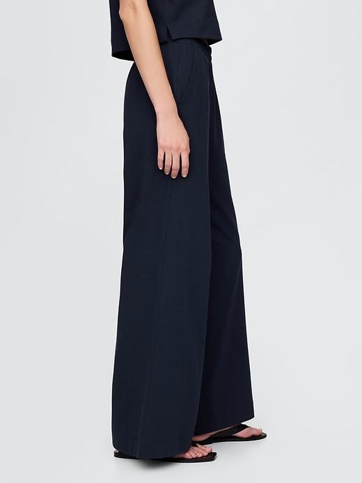 Heavyweight Organic Cotton Wide-Leg Pants Product Image