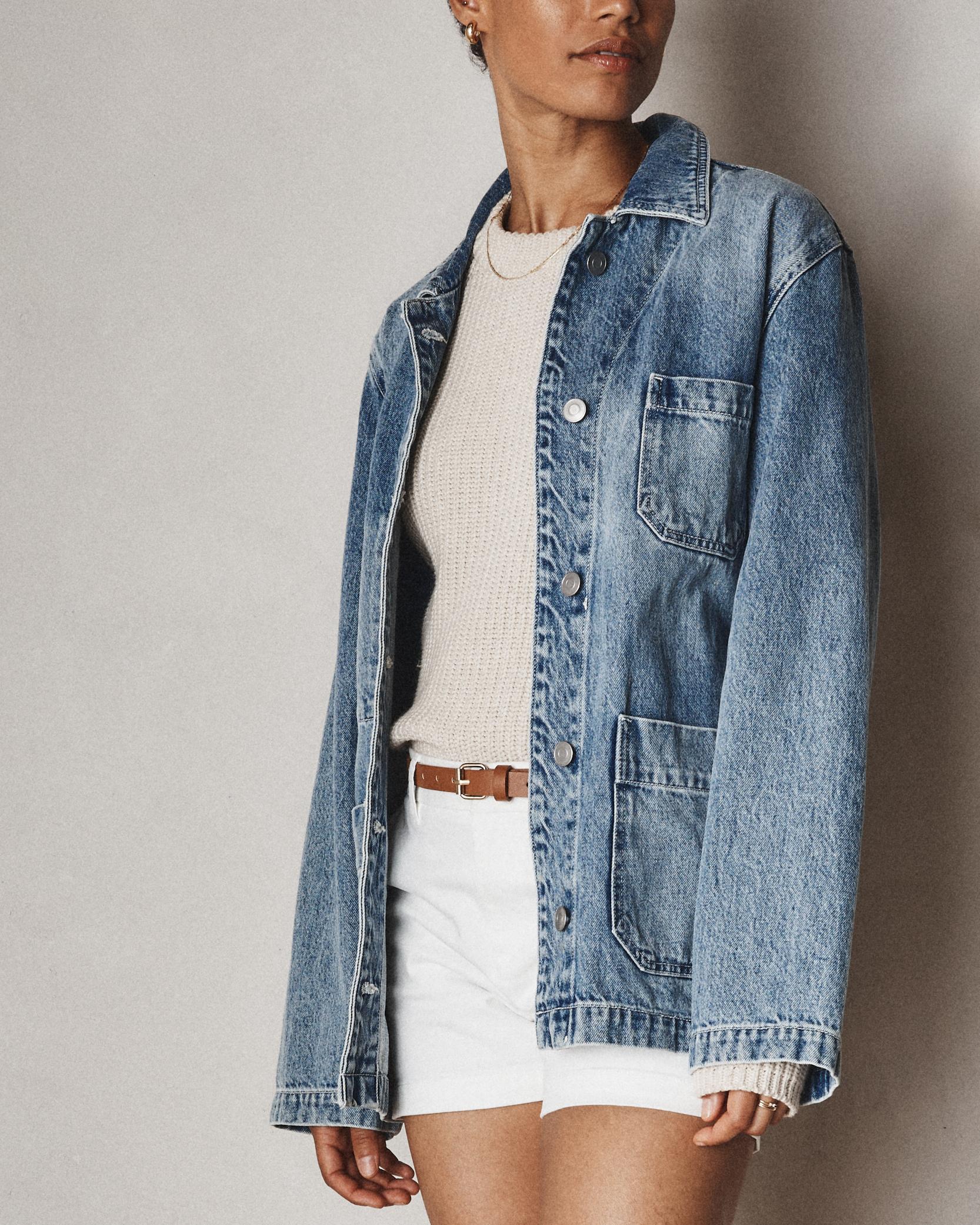Quince | Women's Denim Chore Jacket Organic Cotton Product Image