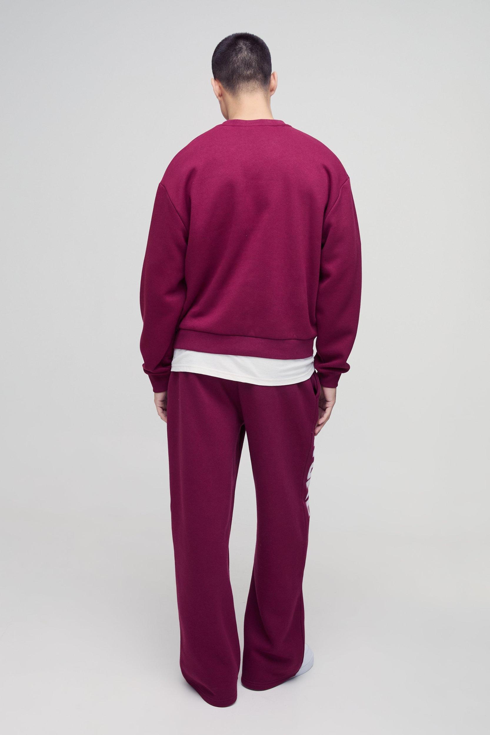 Oversized Boxy Worldwide Print Sweatshirt | boohooMAN USA Product Image