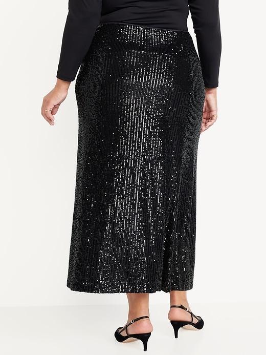 Sequin Maxi Skirt Product Image