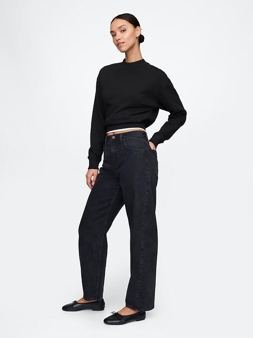 Heavyweight French Terry Cropped Sweatshirt Product Image
