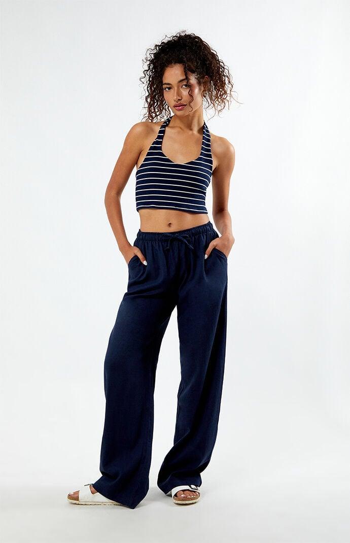 Women's Easy Pull-On Linen Pants Product Image