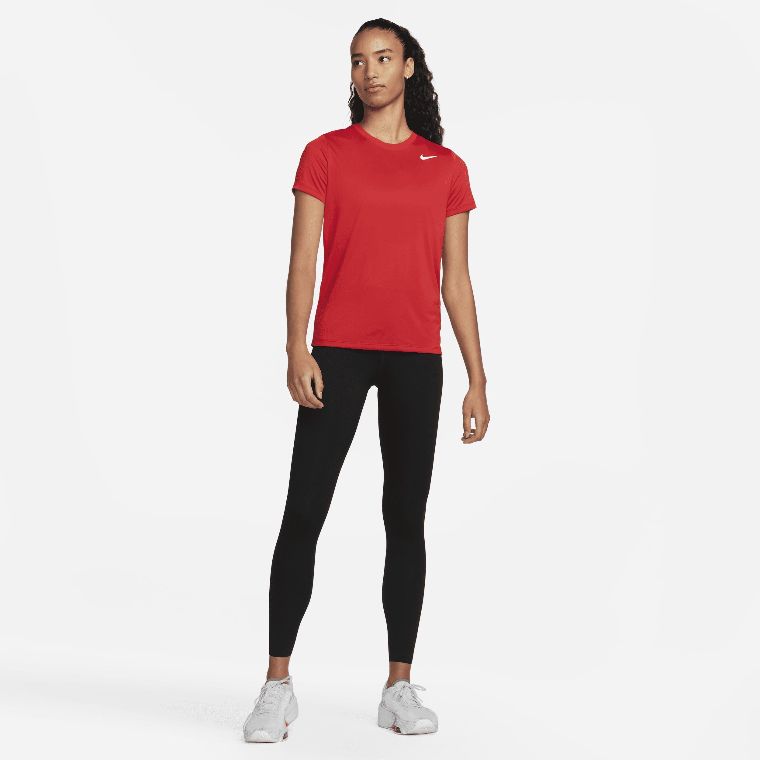 Women's Nike Dri-FIT Tee, Size: XS, University Red Product Image