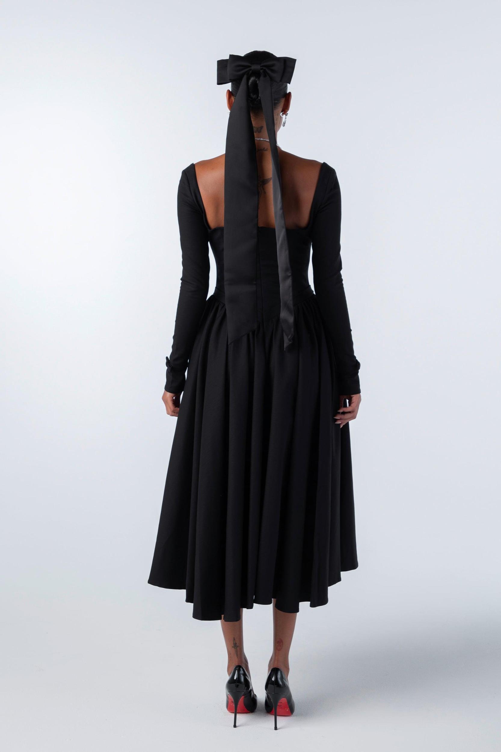 Bernadette Dress (Black) Product Image
