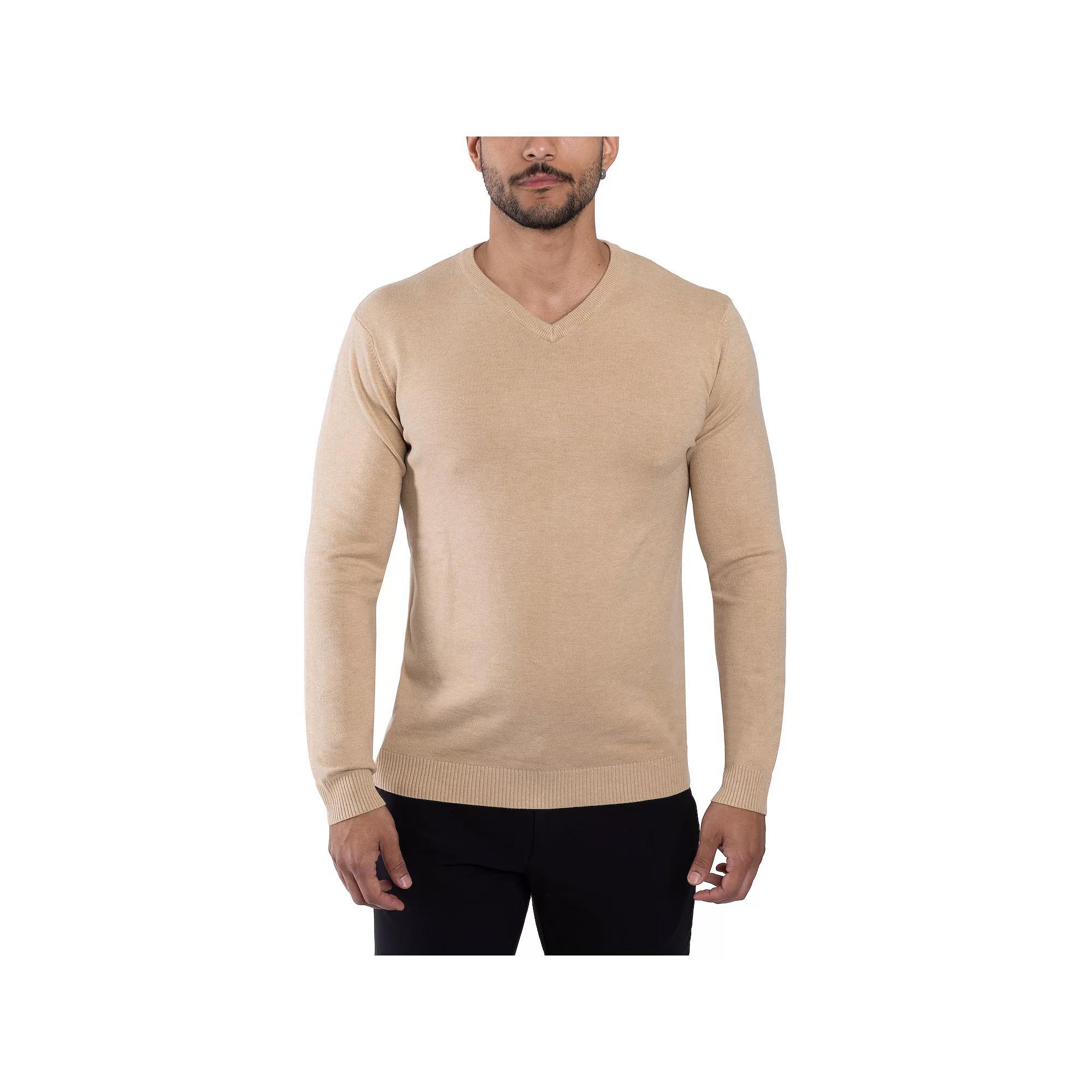 Men's Xray Fitted V-Neck Sweater, Size: XXL, Oatmeal Product Image
