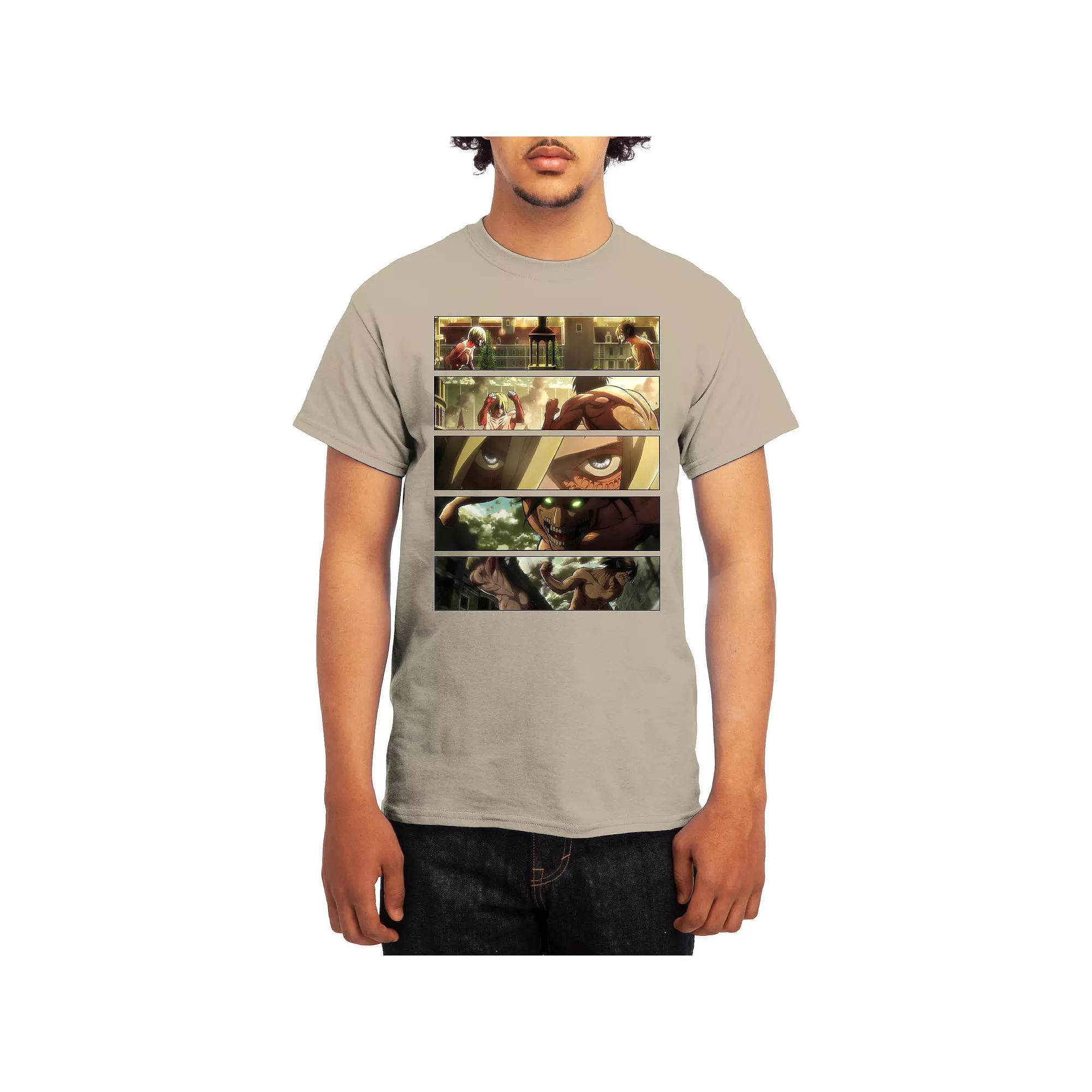 Mens Attack on Titan Battle Titans Full Color Graphic Tee Product Image